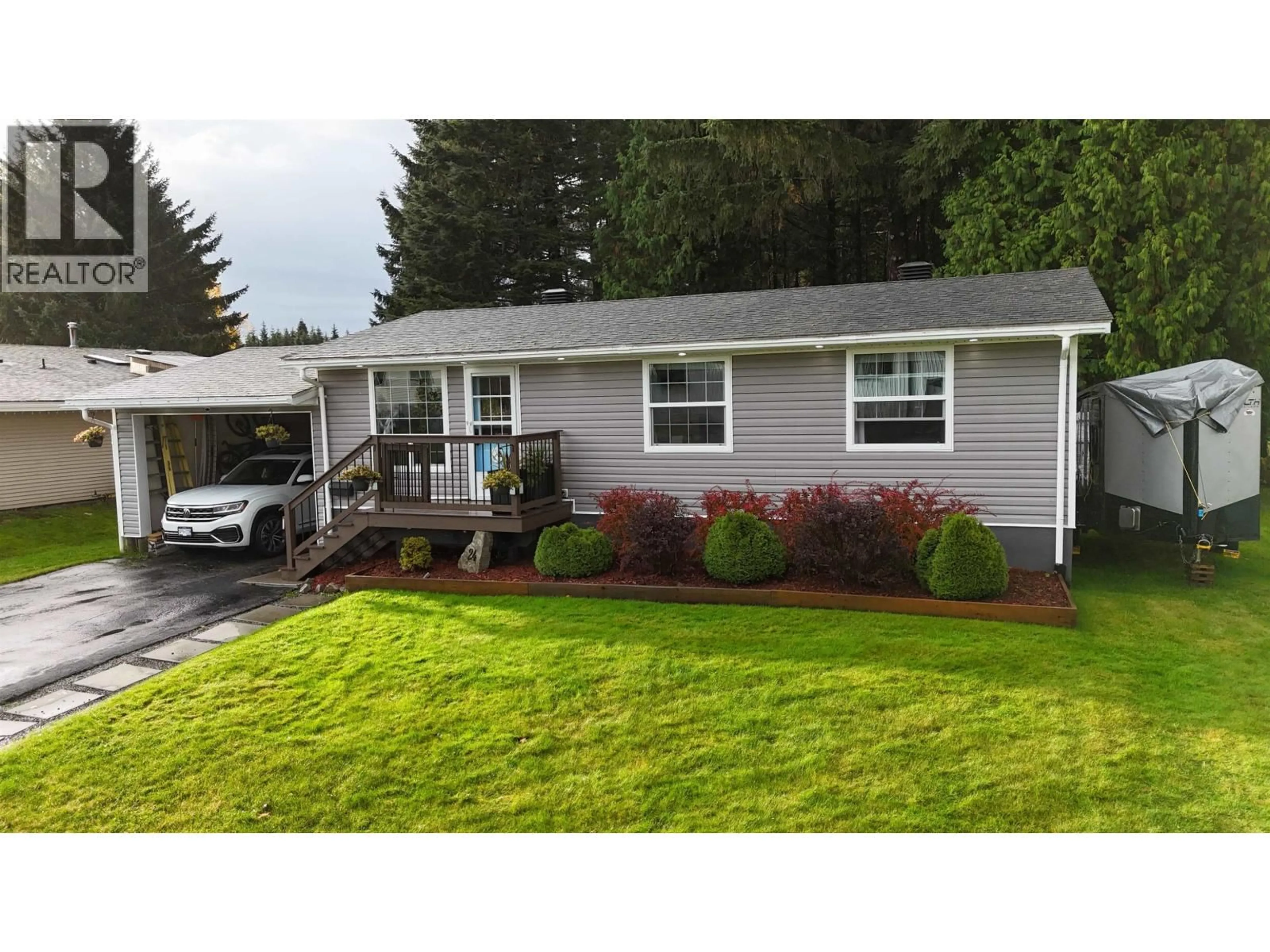 Home with vinyl exterior material, street for 24 FARROW STREET, Kitimat British Columbia V8C1E2