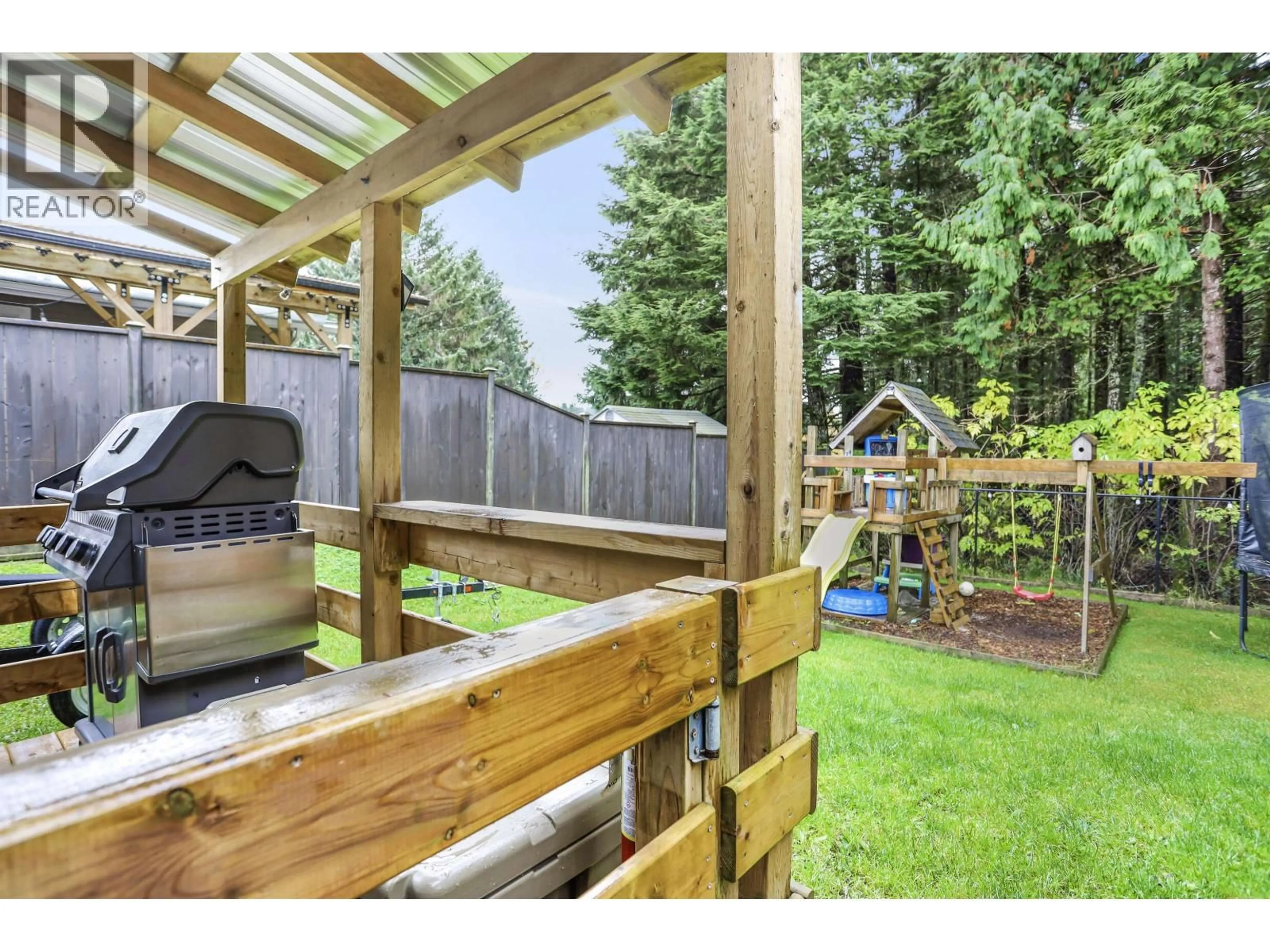 Patio, forest/trees view for 24 FARROW STREET, Kitimat British Columbia V8C1E2