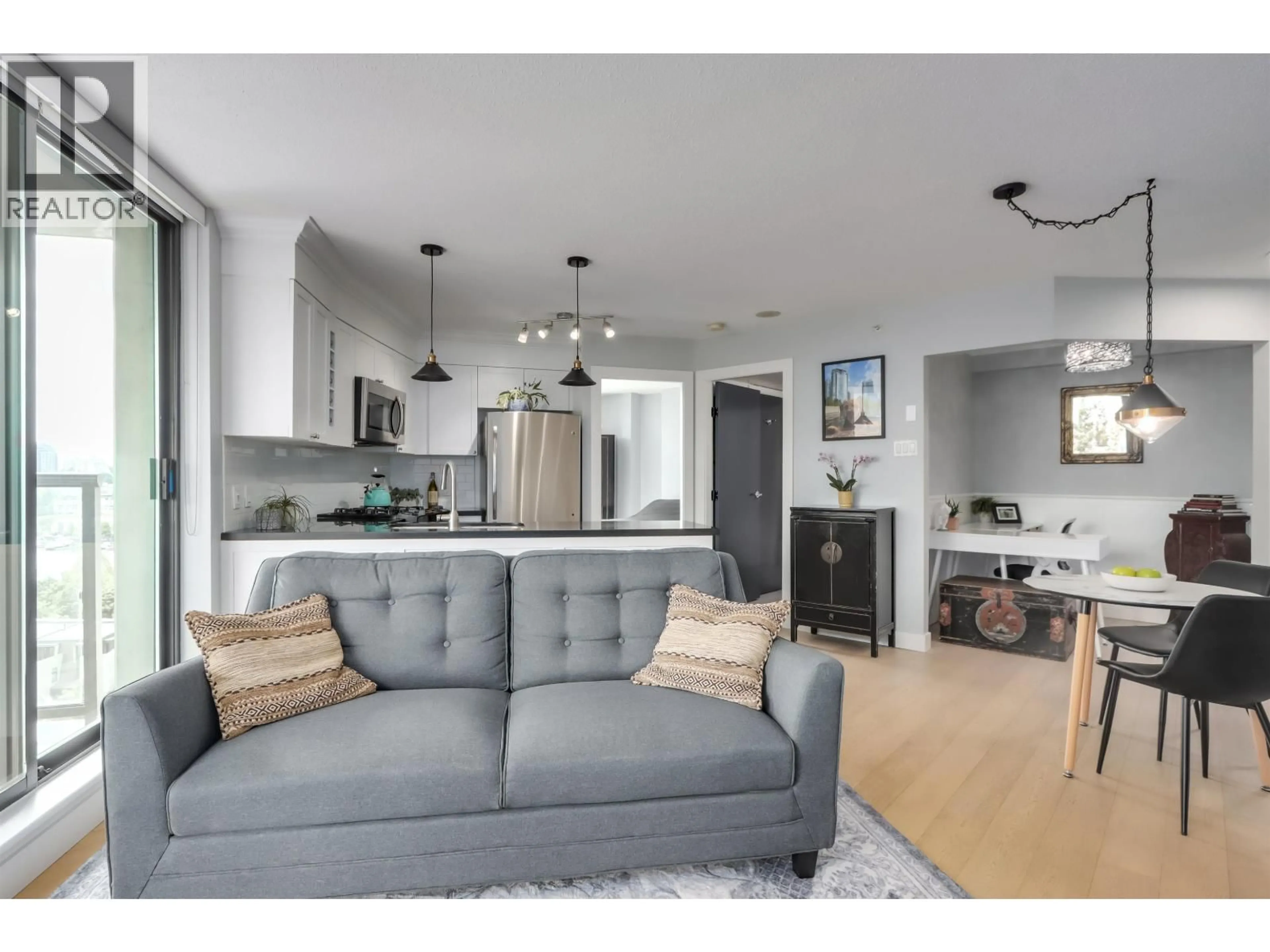 Living room with furniture, wood/laminate floor for 1102 - 501 PACIFIC STREET, Vancouver British Columbia V6Z2X6