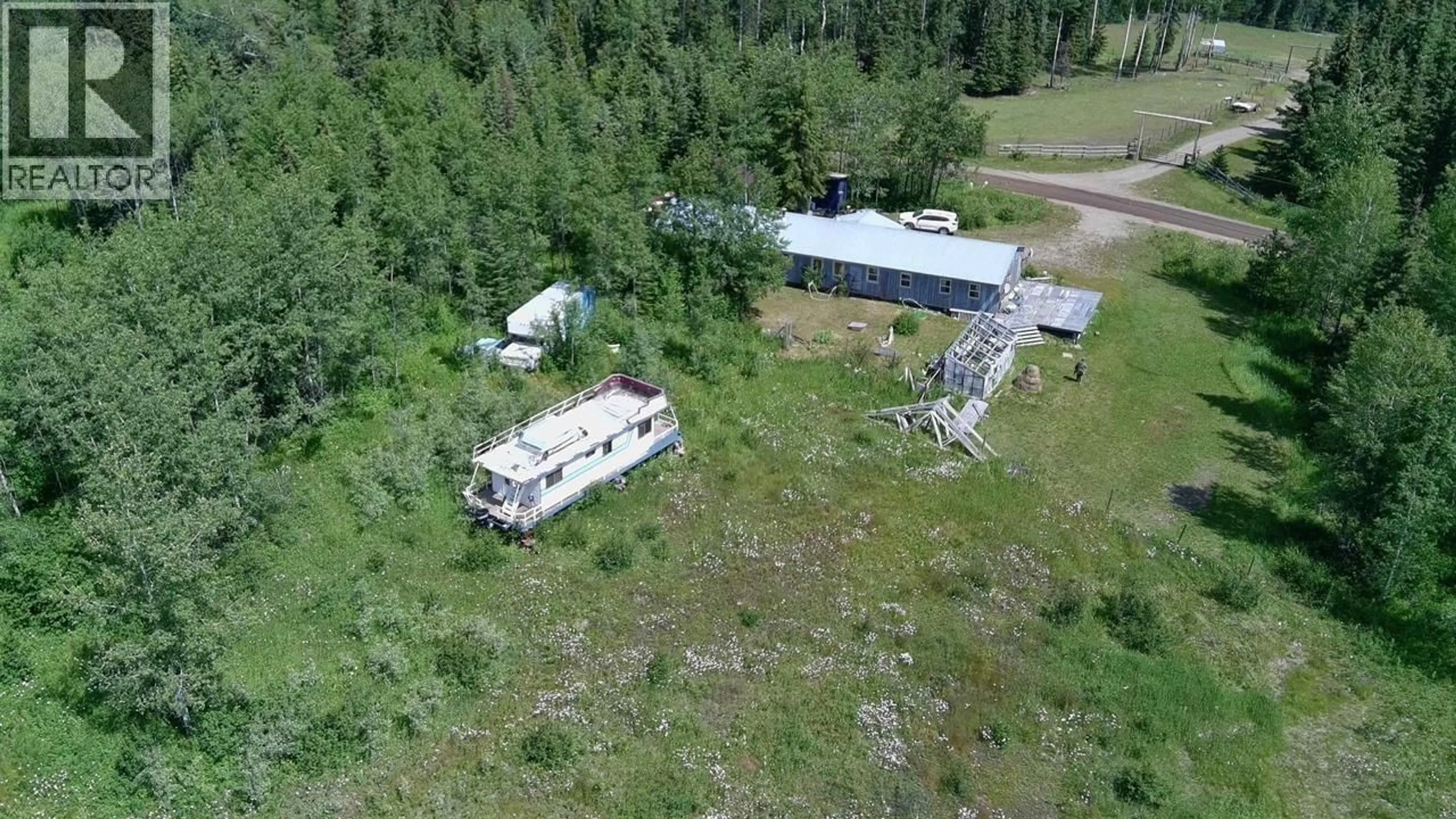 A pic from outside/outdoor area/front of a property/back of a property/a pic from drone, unknown for 26783 YORK ROAD, Burns Lake British Columbia V0J2P0