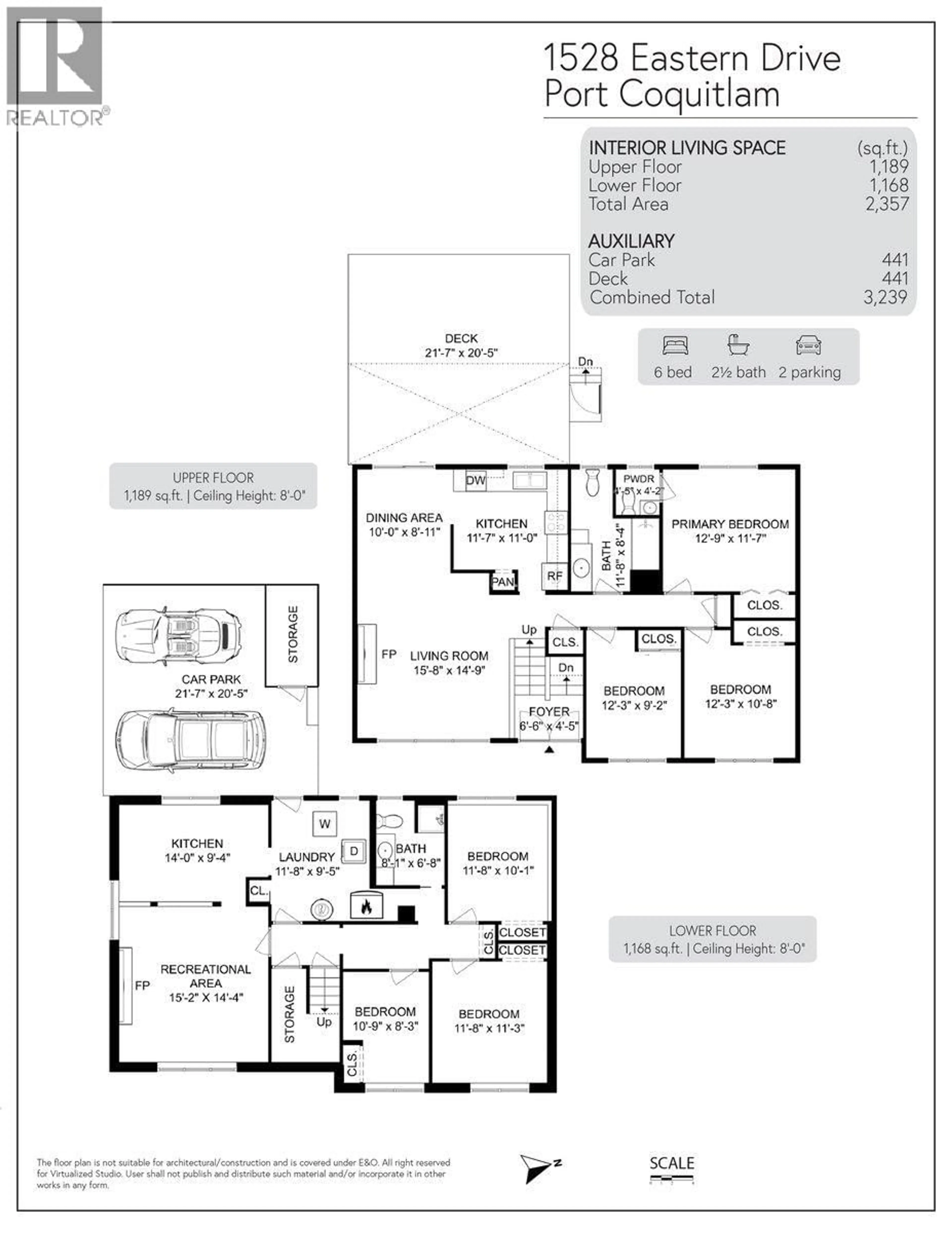 Floor plan for 1528 EASTERN DRIVE, Port Coquitlam British Columbia V3C2S8