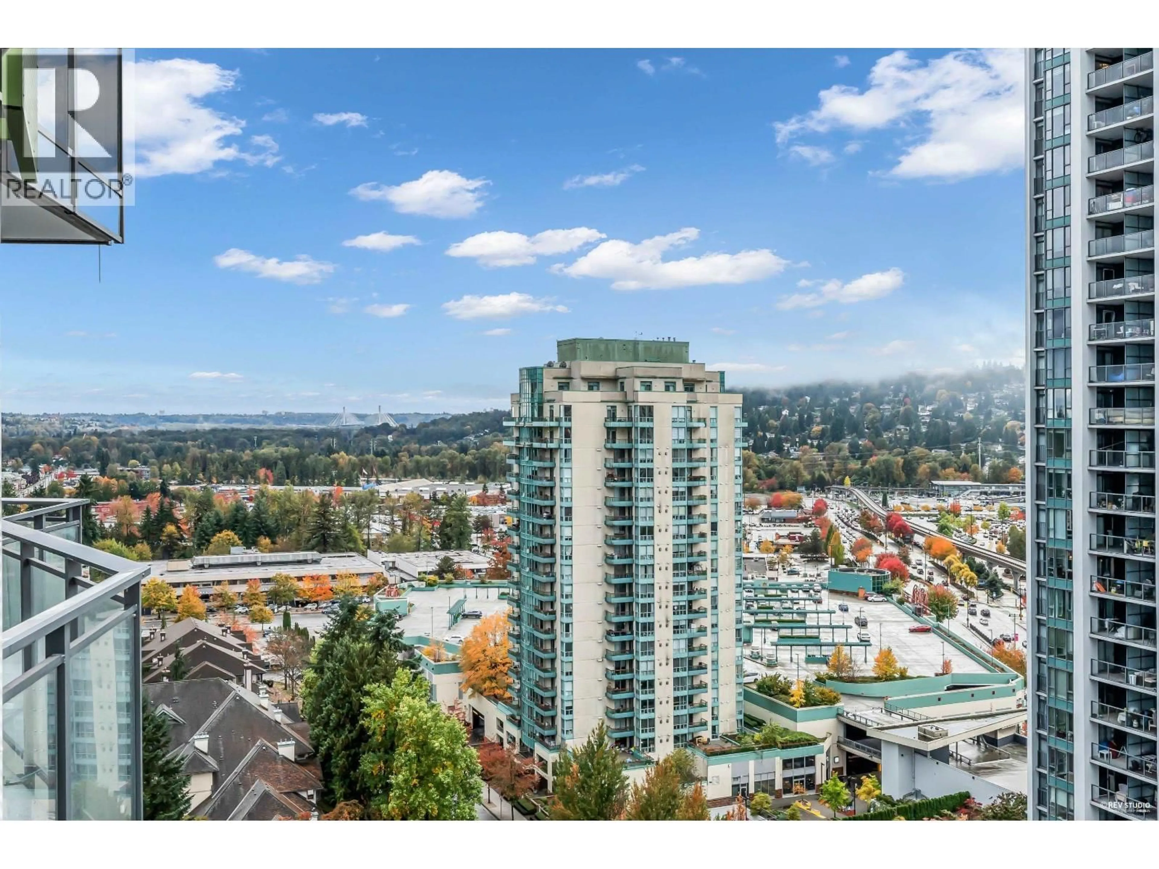 A pic from outside/outdoor area/front of a property/back of a property/a pic from drone, mountain view for 1707 - 1182 WESTWOOD STREET, Coquitlam British Columbia V3B0T9