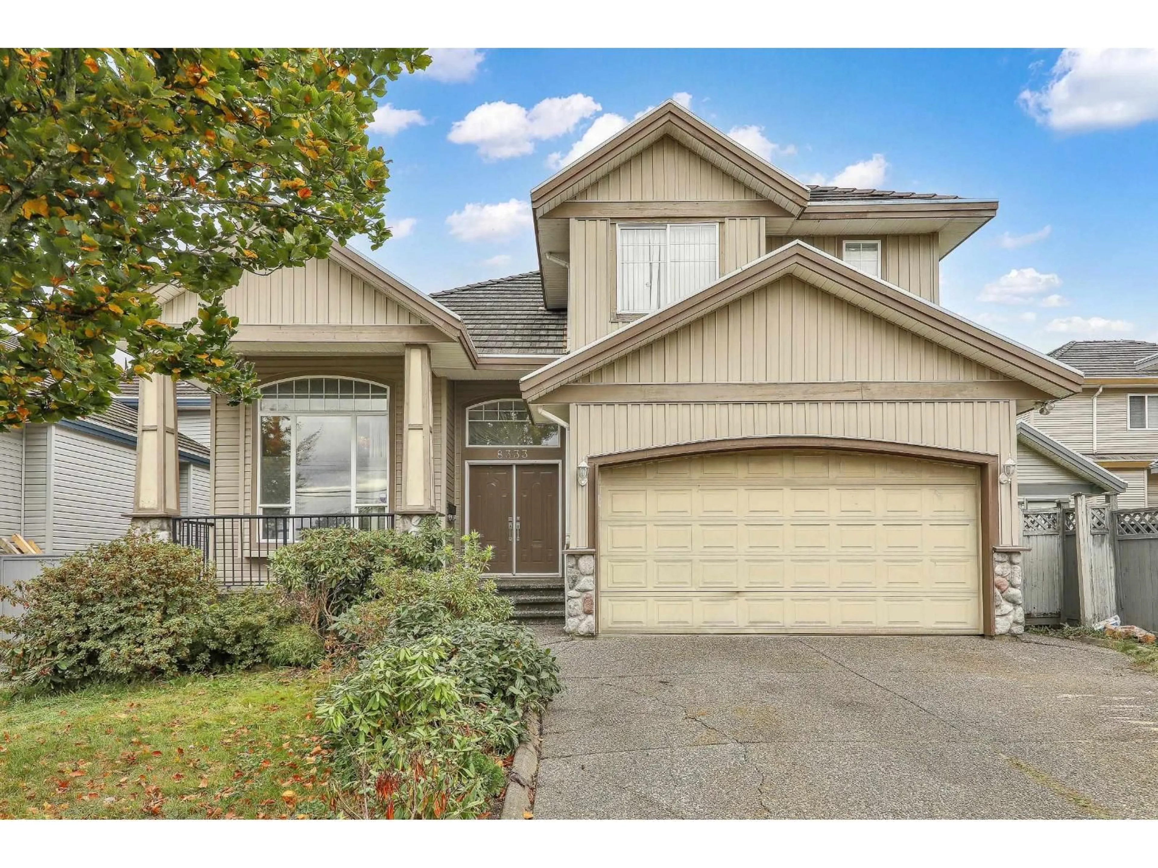 Home with vinyl exterior material, street for 8333 146TH, Surrey British Columbia V3S3A7