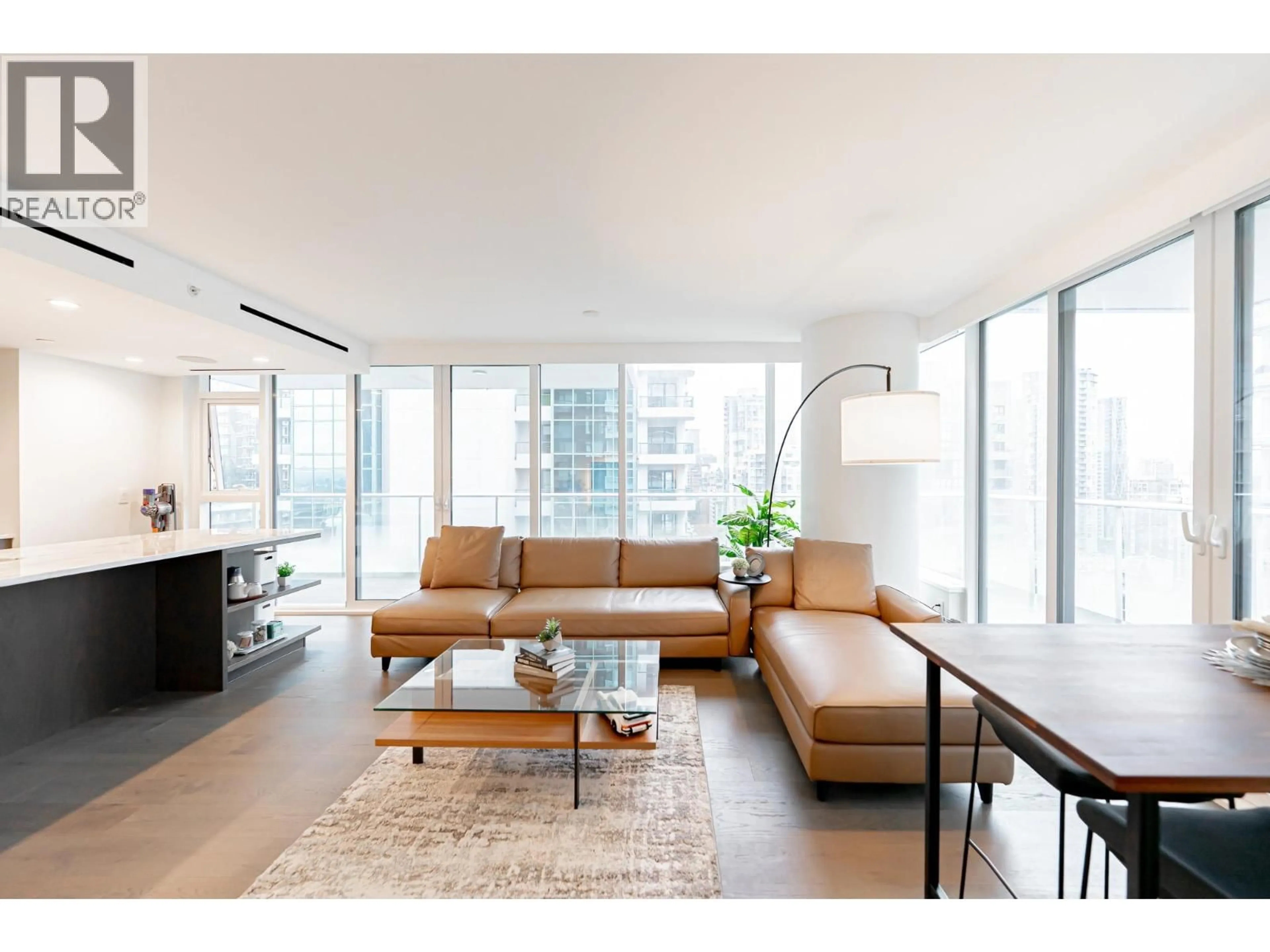 Living room with furniture, wood/laminate floor for 1502 - 1335 HOWE STREET, Vancouver British Columbia V6Z0H1