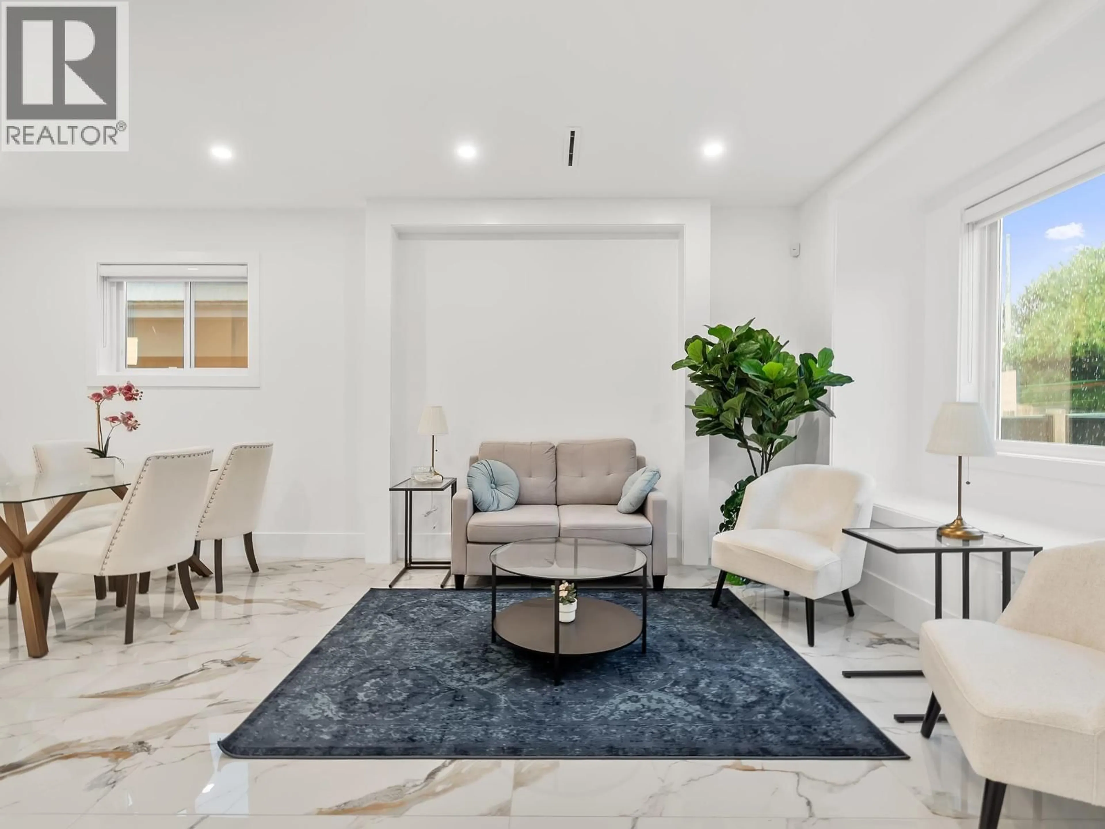 Living room with furniture, ceramic/tile floor for 10655 NO. 1 ROAD, Richmond British Columbia V7E2E8