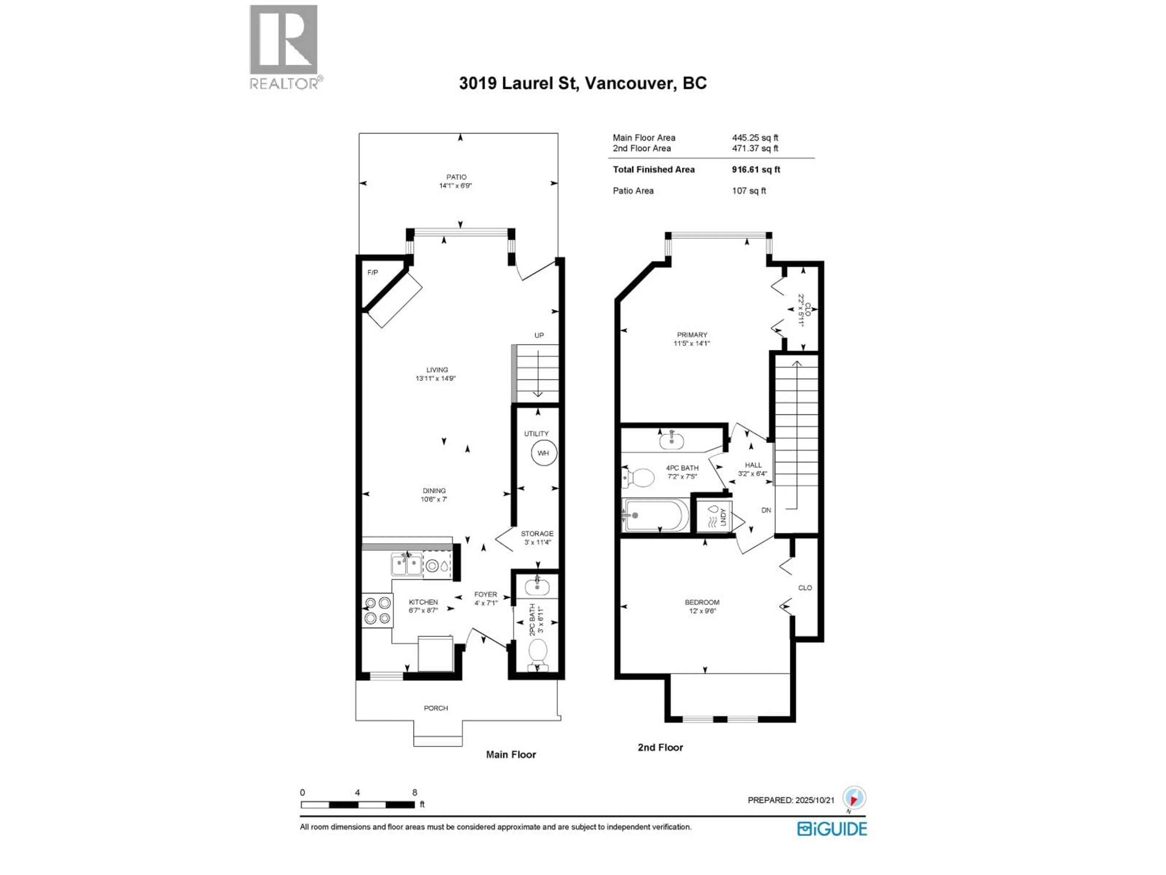 Floor plan for 3019 LAUREL STREET, Vancouver British Columbia V5Z3T6