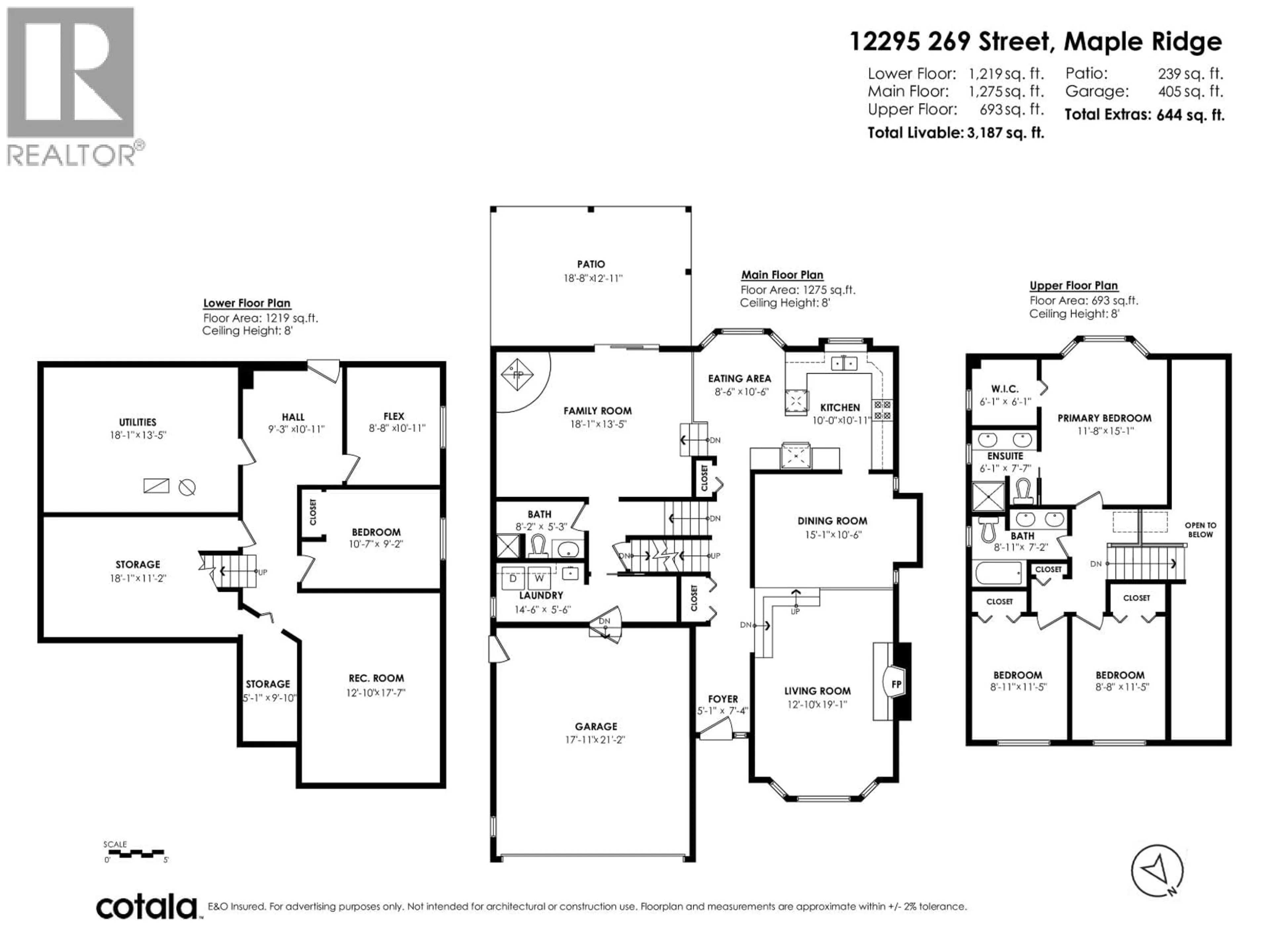 Floor plan for 12295 269 STREET, Maple Ridge British Columbia V2W1N8