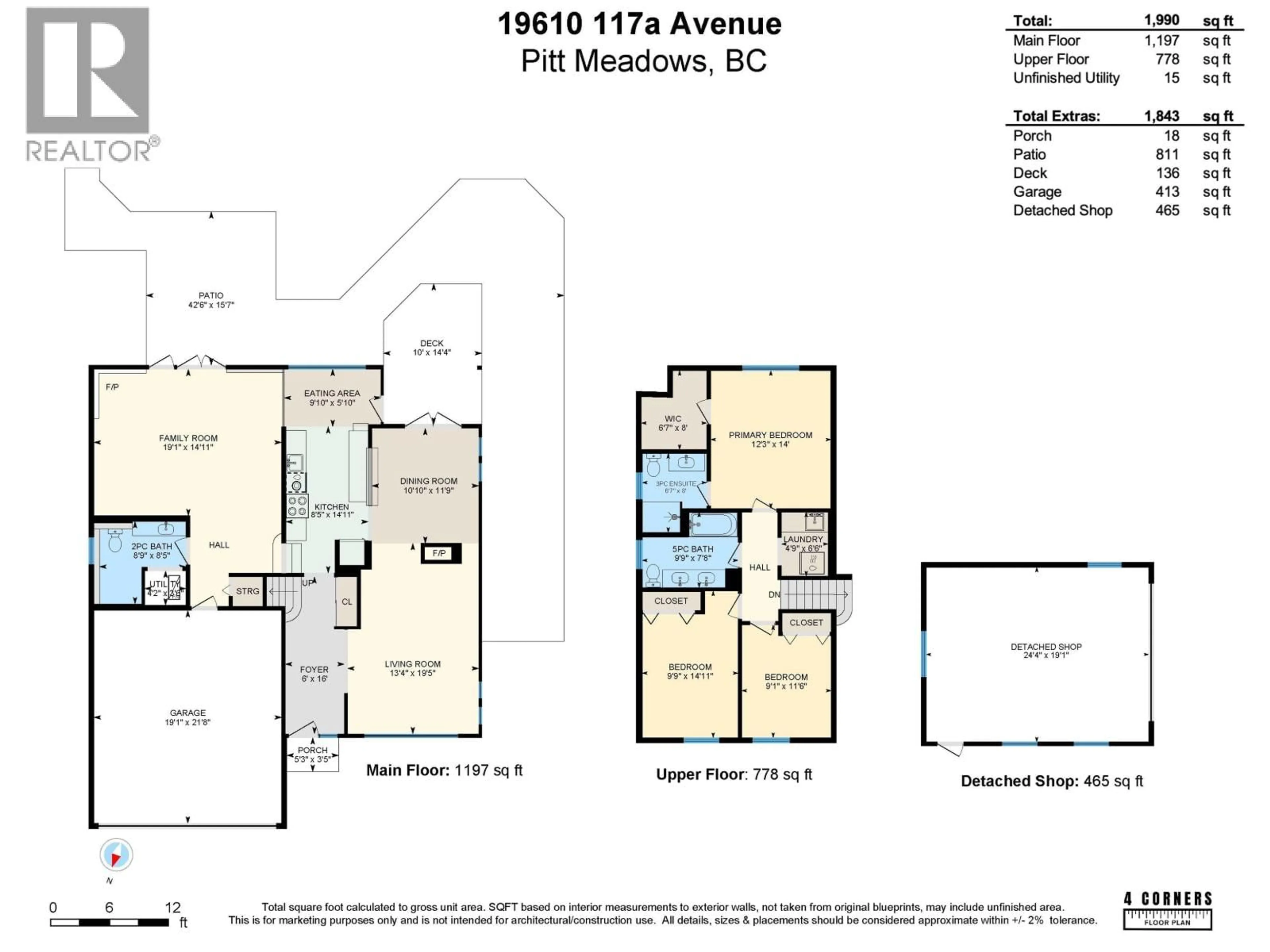 Floor plan for 19610 117A AVENUE, Pitt Meadows British Columbia V3Y1R8