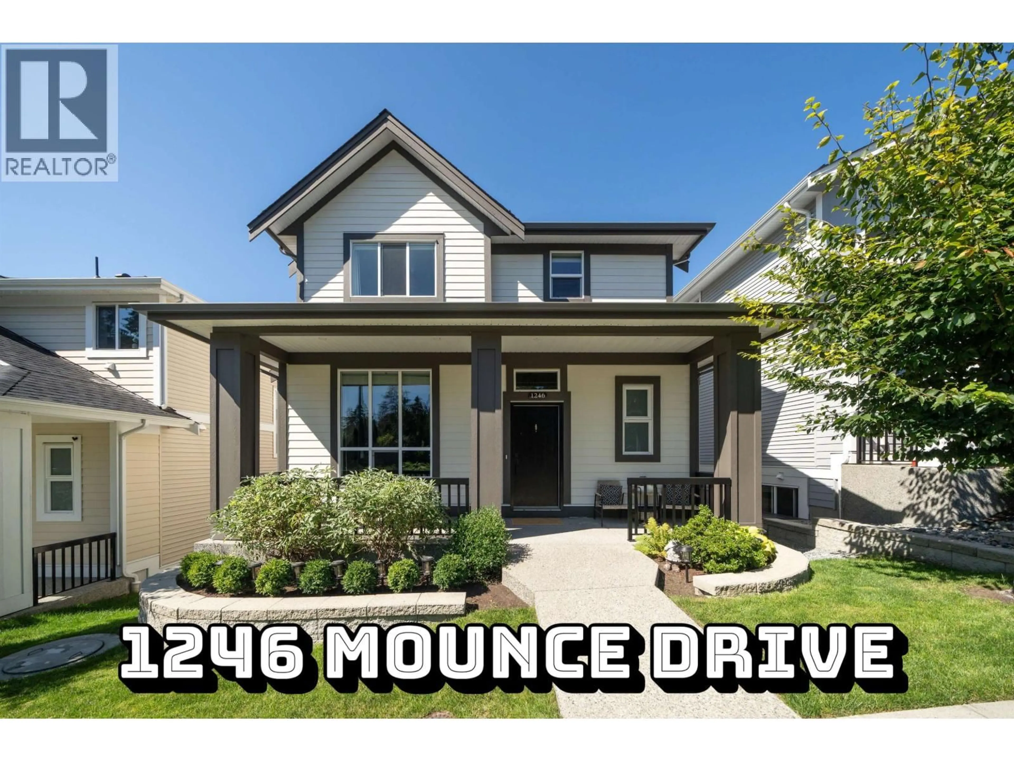 Home with vinyl exterior material, mountain view for 1246 MOUNCE DRIVE, Coquitlam British Columbia V3B2W7