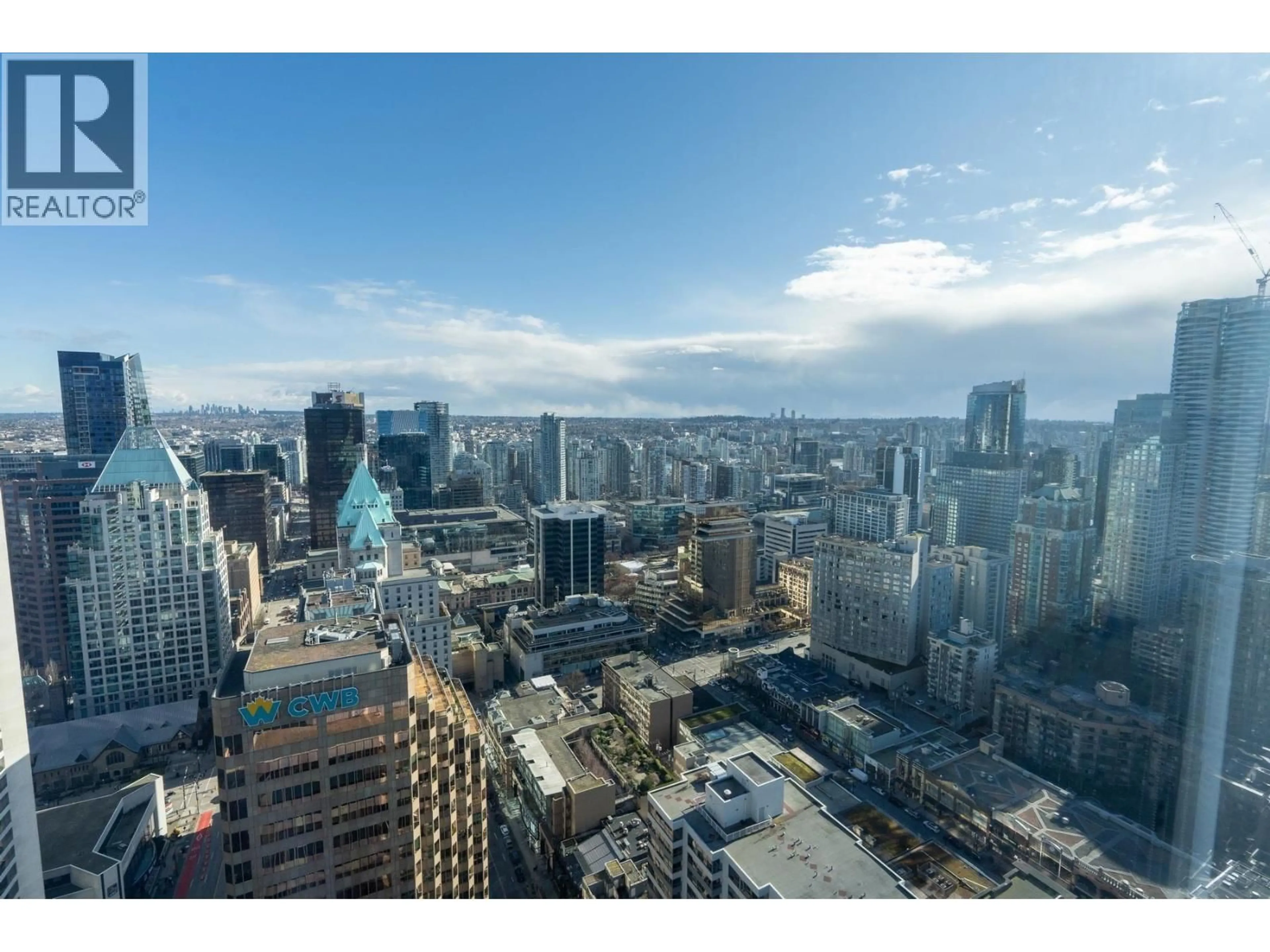 A pic from outside/outdoor area/front of a property/back of a property/a pic from drone, city buildings view from balcony for #4005 - 1111 ALBERNI STREET, Vancouver British Columbia V6E4V2