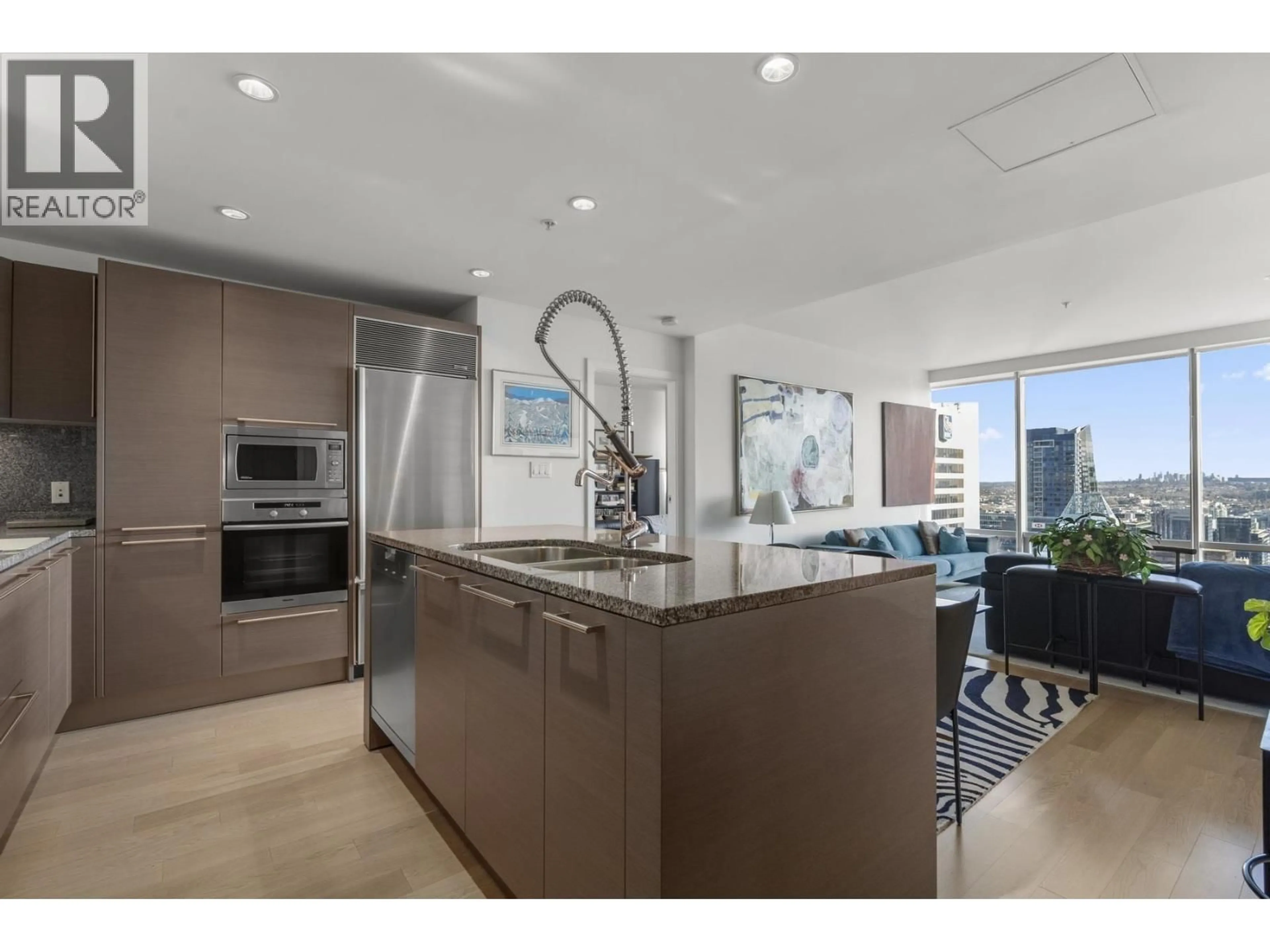 Open concept kitchen, ceramic/tile floor for #4005 - 1111 ALBERNI STREET, Vancouver British Columbia V6E4V2