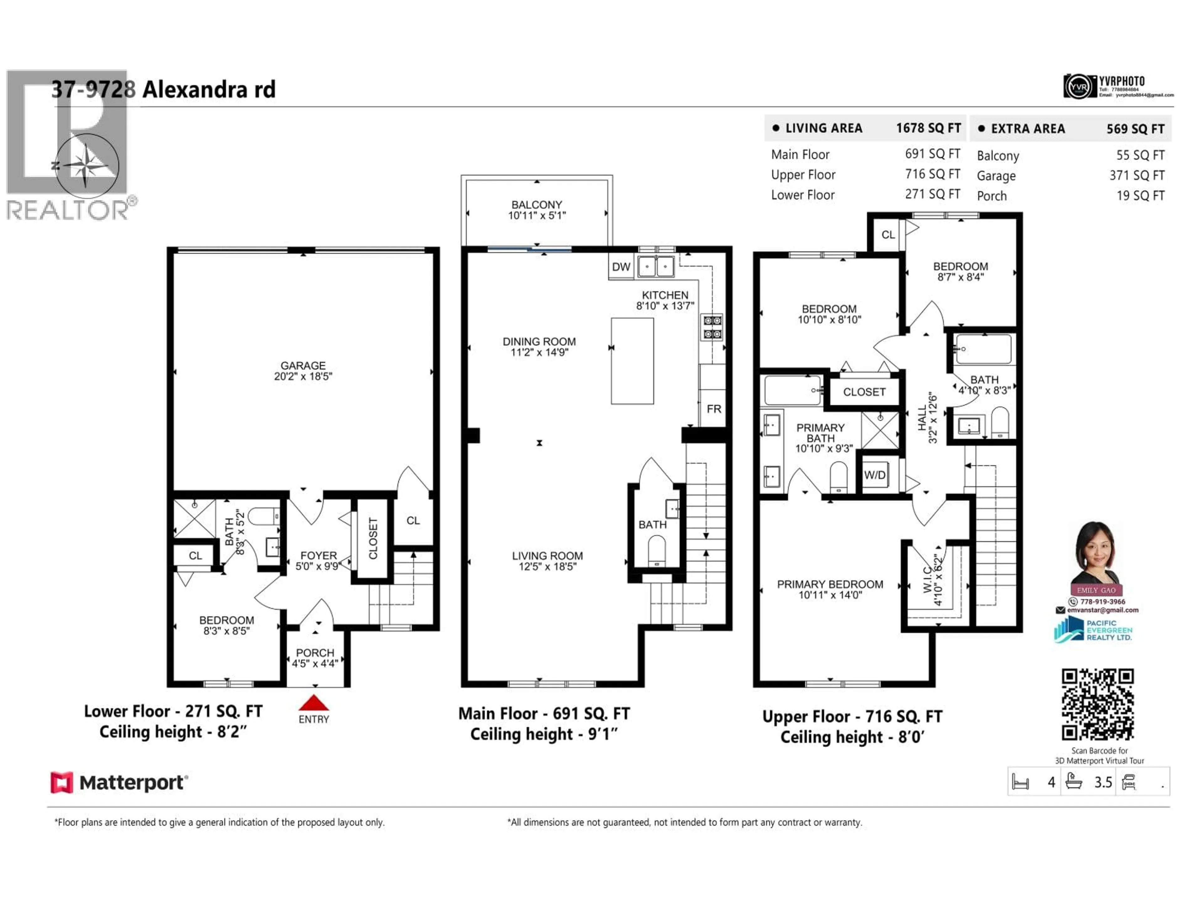 Floor plan for 37 - 9728 ALEXANDRA ROAD, Richmond British Columbia V6X0M4