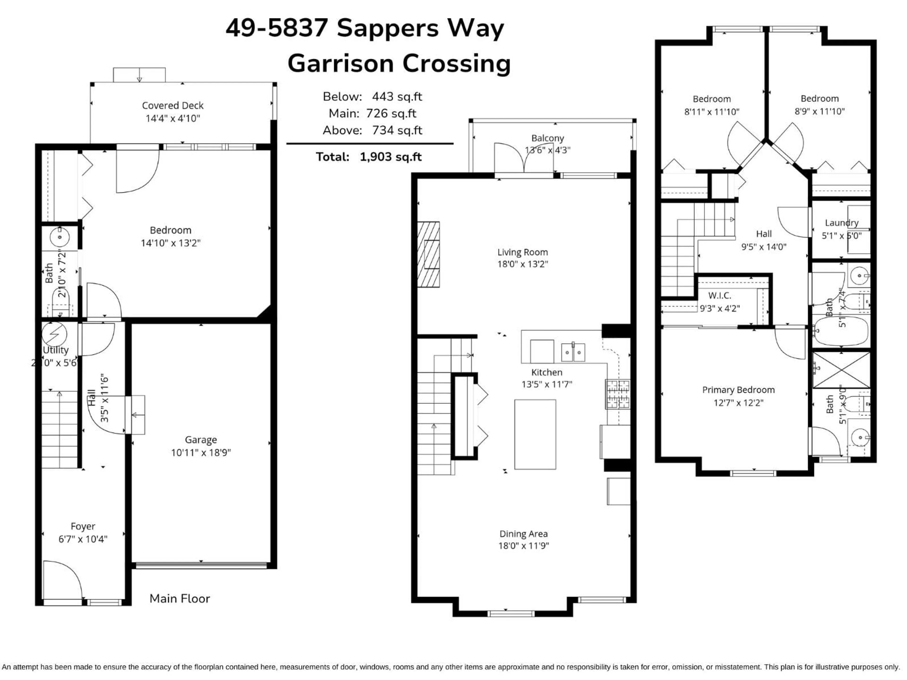 Floor plan for 49 - 5837 SAPPERS WAY, Chilliwack British Columbia V2R0G4