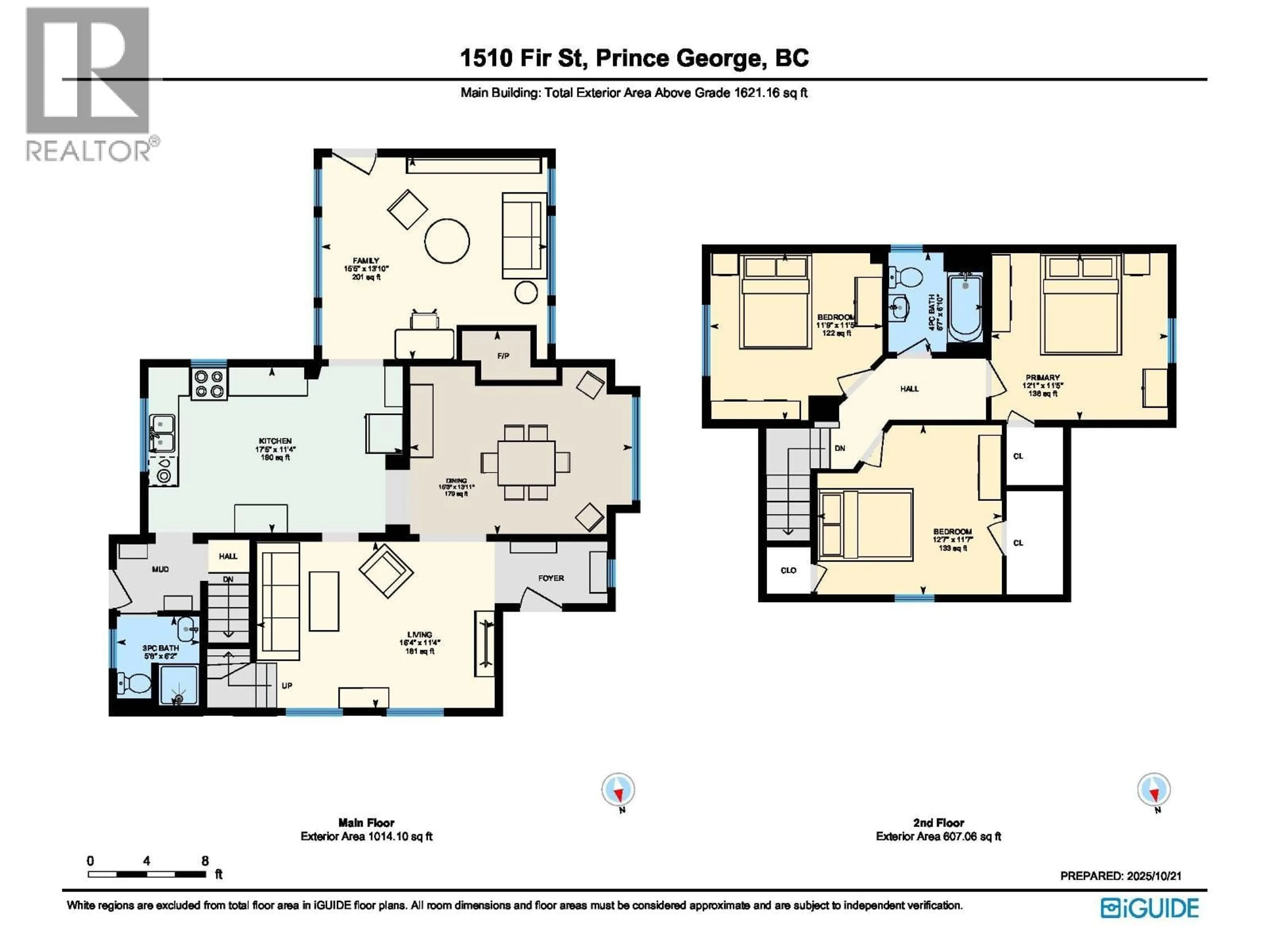 Floor plan for 1510 FIR STREET, Prince George British Columbia V2L1E4