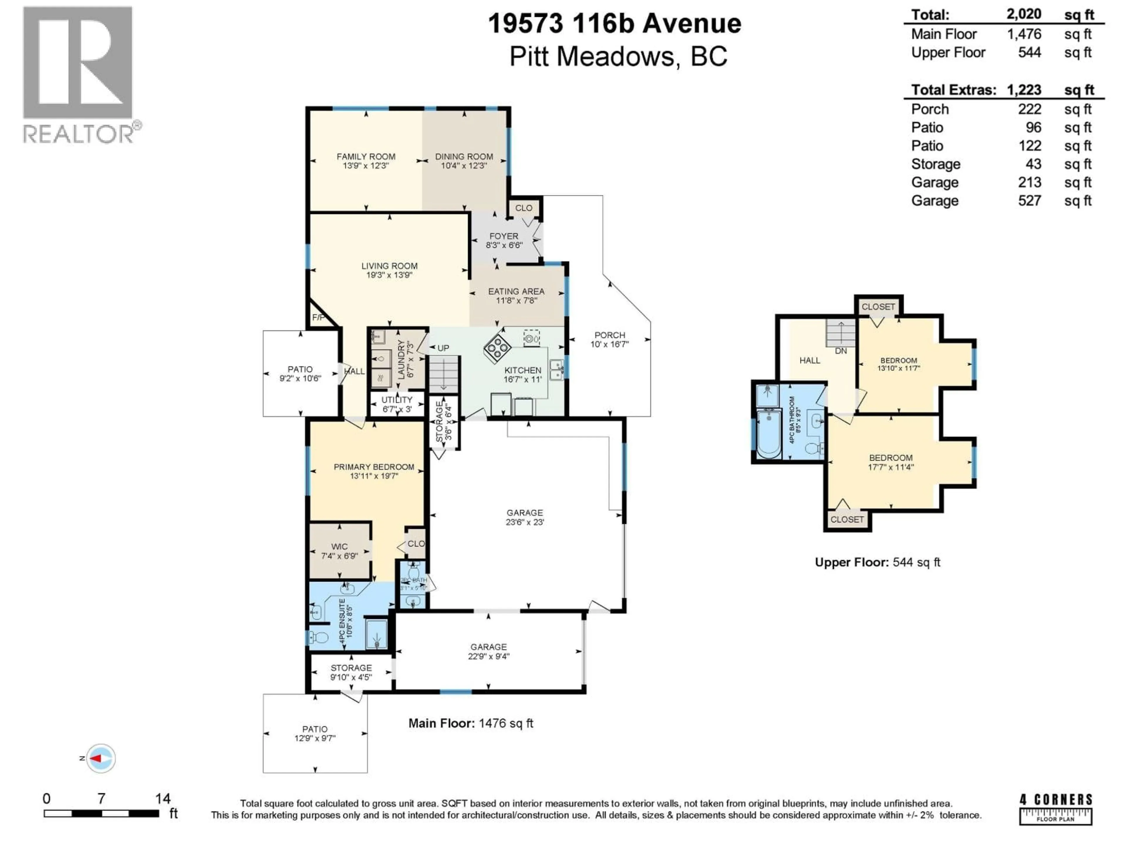 Floor plan for 19573 116B AVENUE, Pitt Meadows British Columbia V3Y1R8