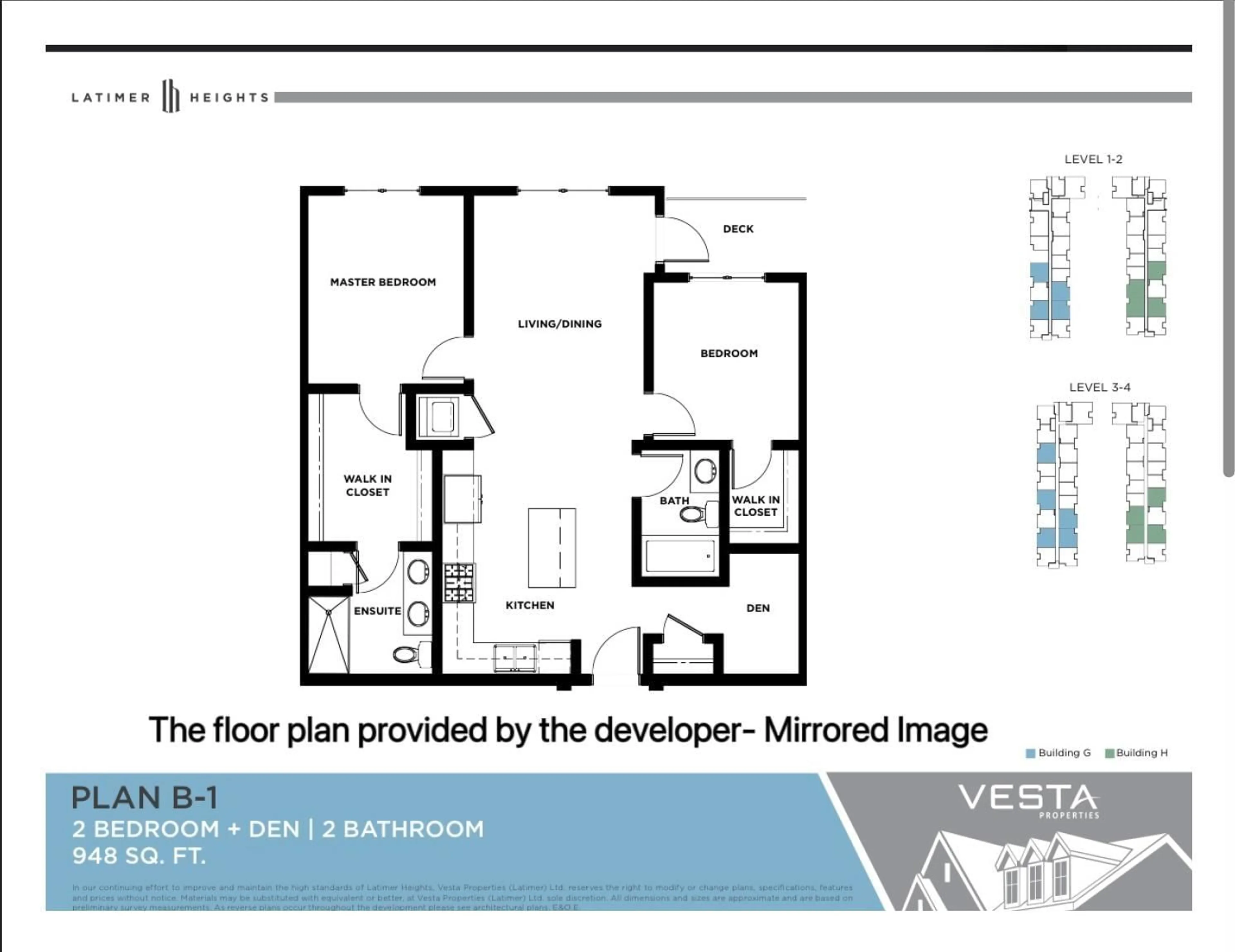 Floor plan for H407 - 8379 201, Langley British Columbia V2Y3S6