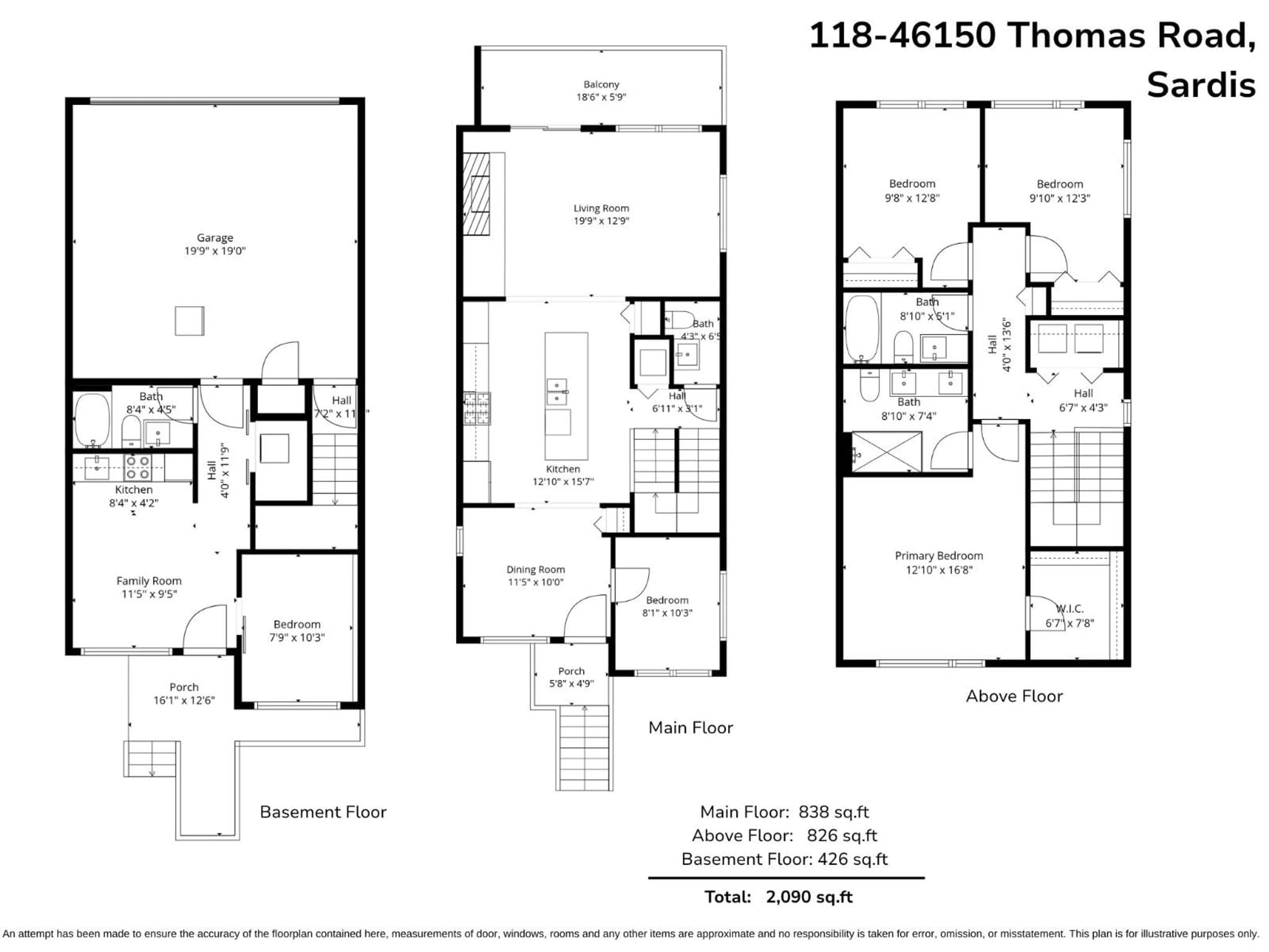 Floor plan for 118 - 46150 THOMAS ROAD, Chilliwack British Columbia V2R6B3