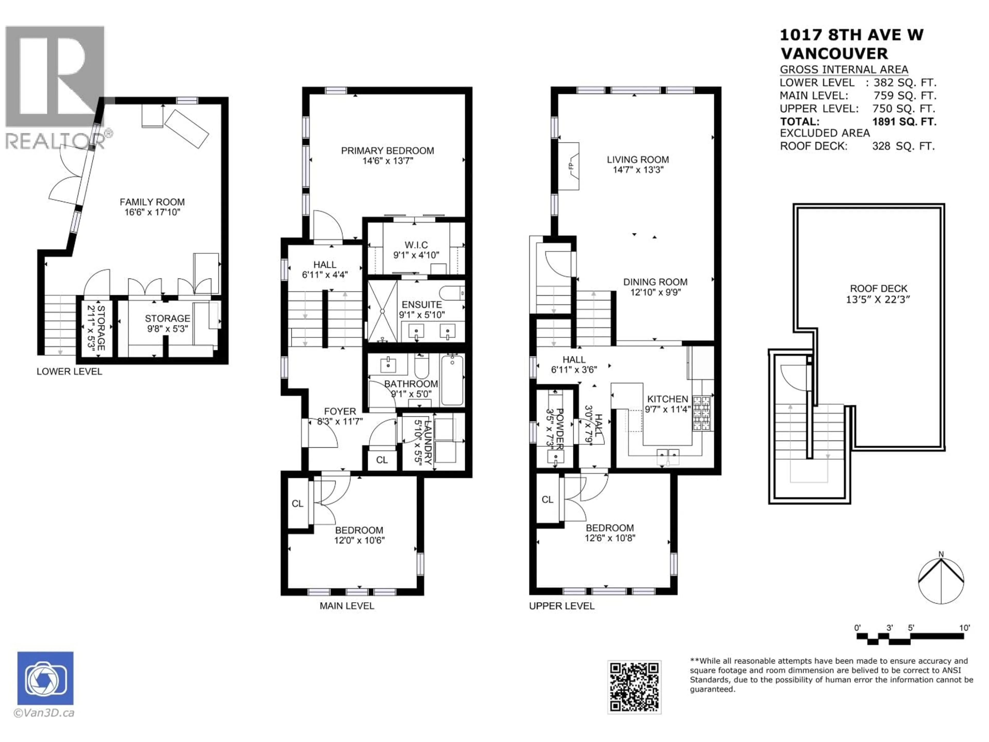 Floor plan for 1017 8TH AVENUE, Vancouver British Columbia V6H1C3