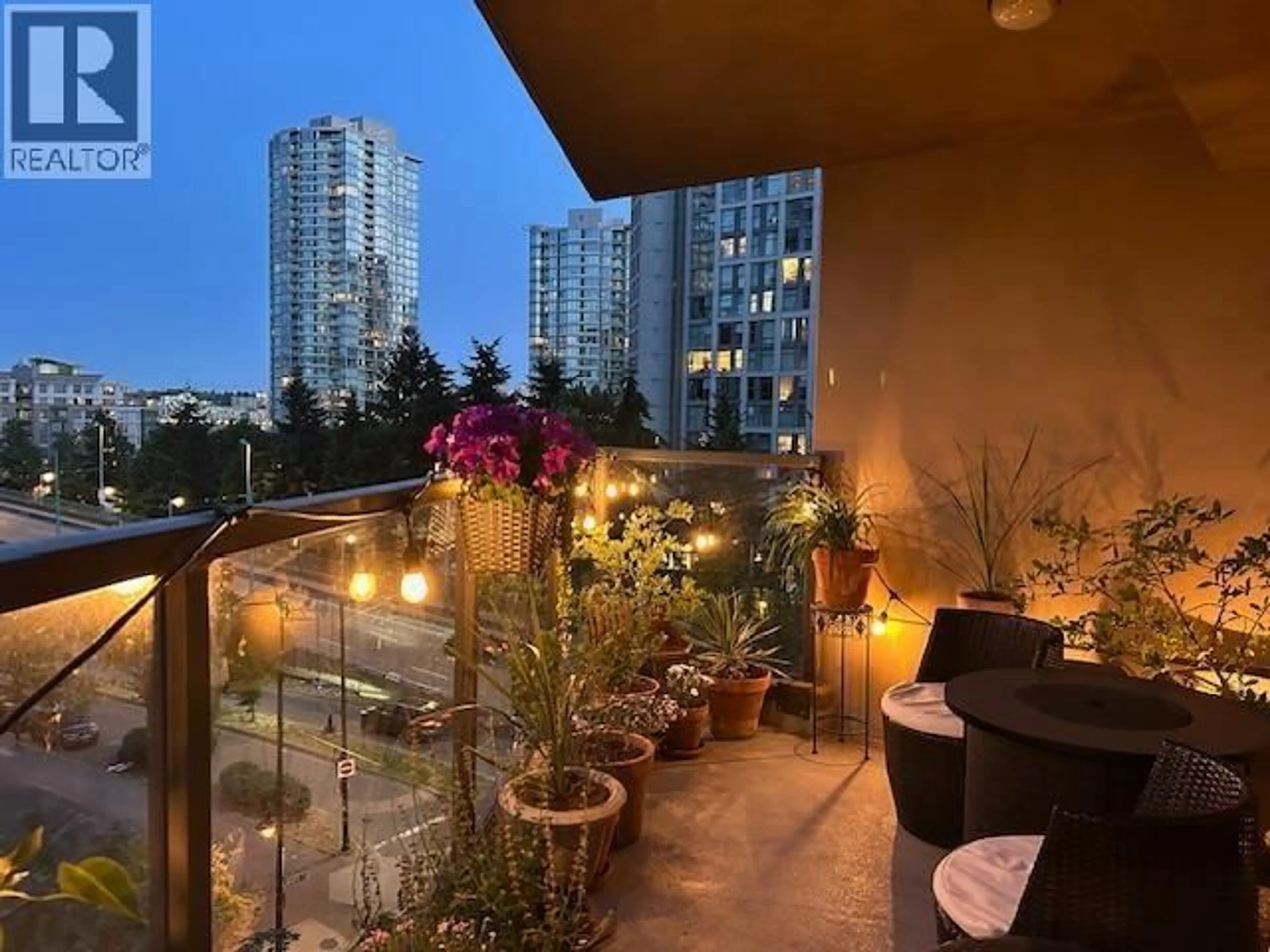 Balcony in the apartment, city buildings view from balcony for 603 - 989 BEATTY STREET, Vancouver British Columbia V6Z3C2