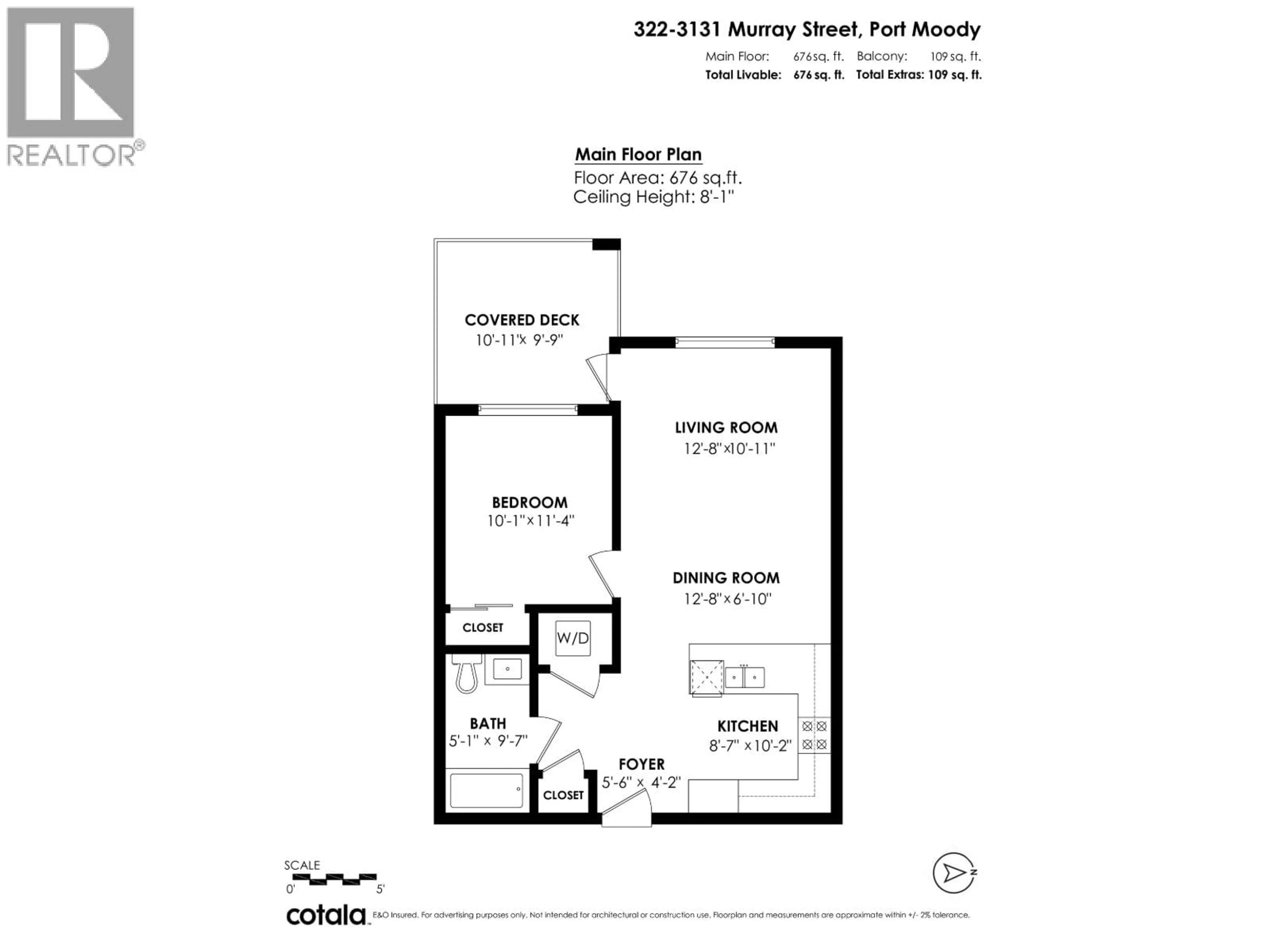 Floor plan for 322 - 3131 MURRAY STREET, Port Moody British Columbia V3H0L9