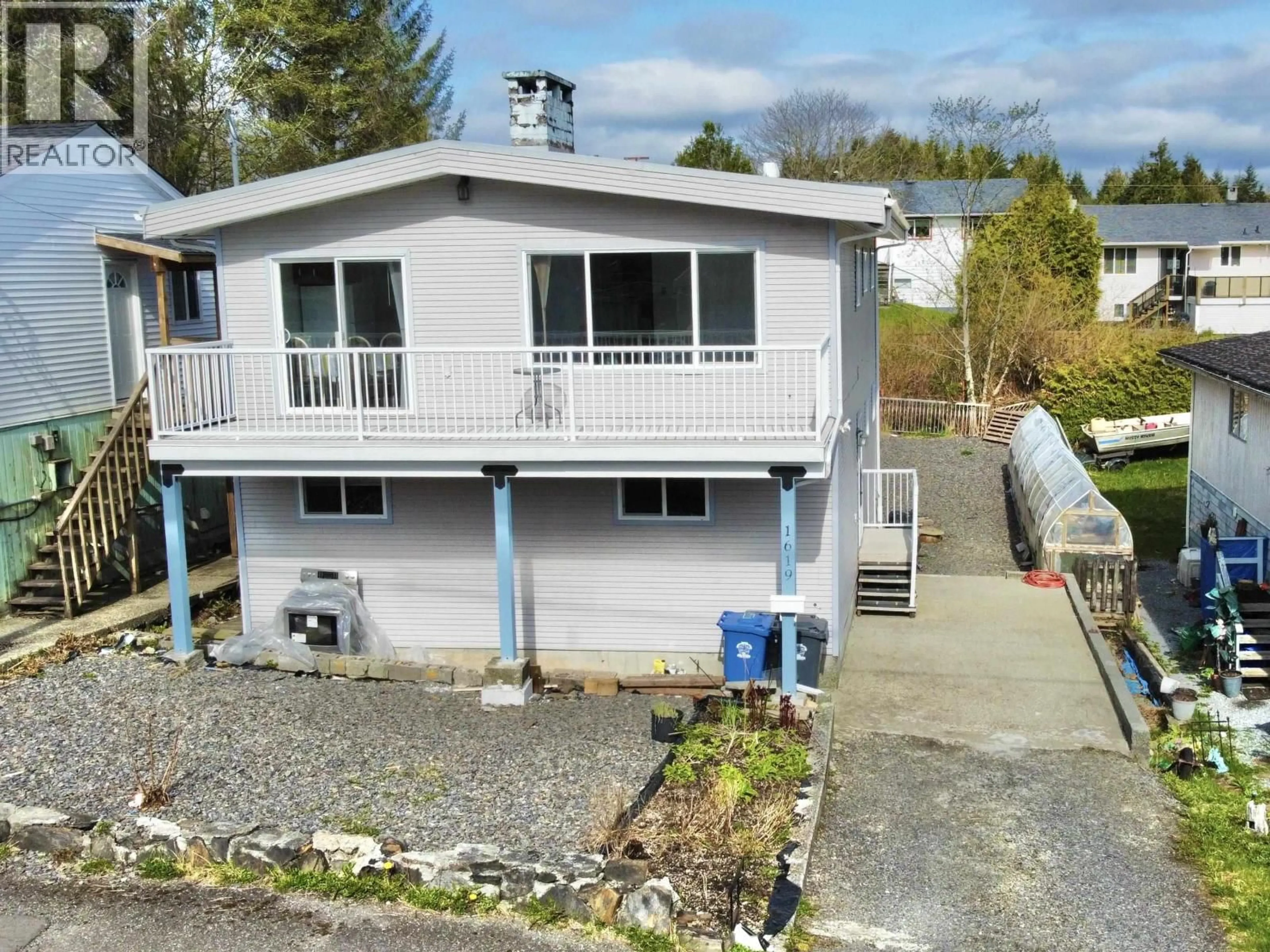 A pic from outside/outdoor area/front of a property/back of a property/a pic from drone, water/lake/river/ocean view for 1619 JAMAICA AVENUE, Prince Rupert British Columbia V8J2Y7