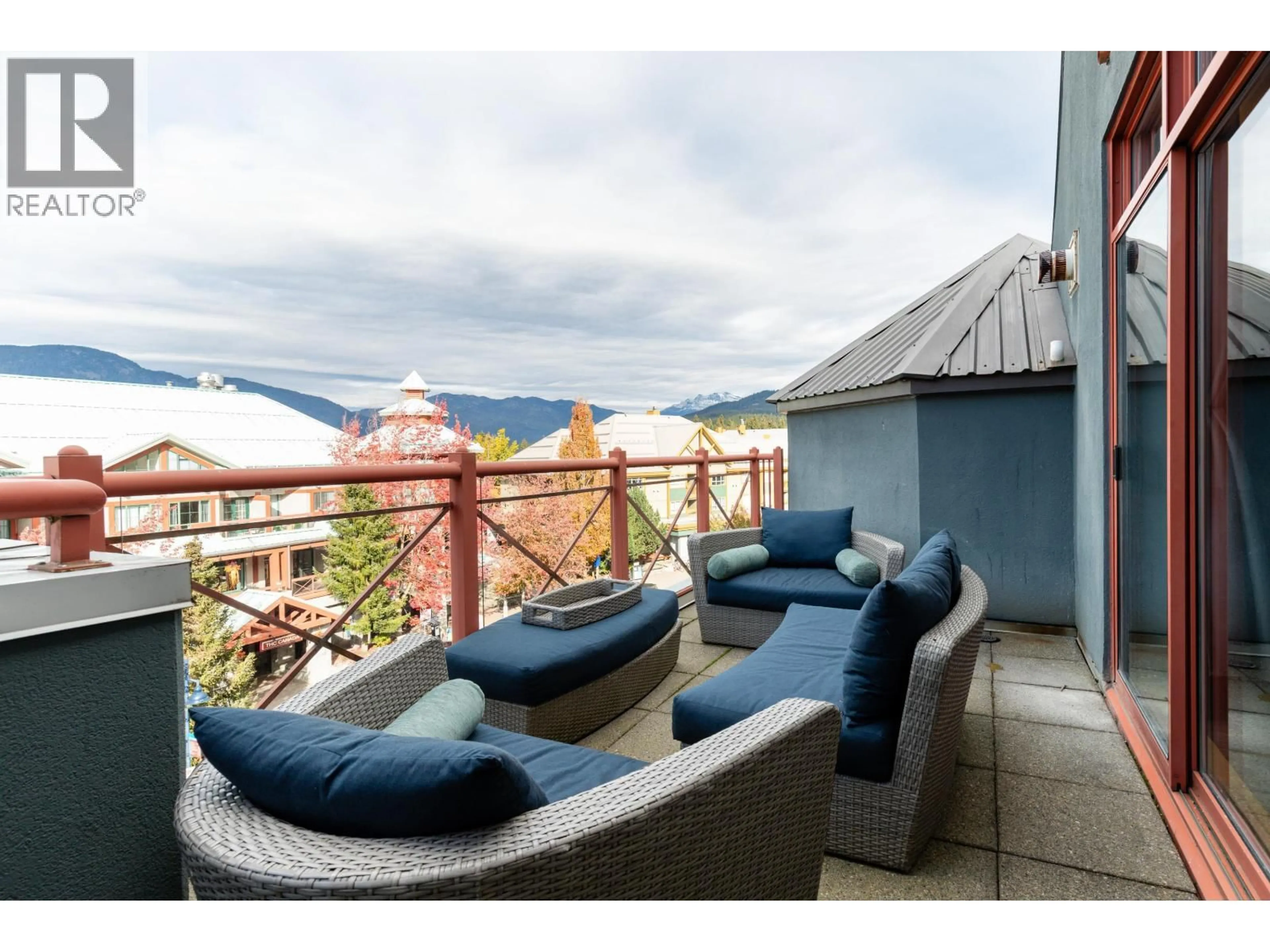 Balcony in the apartment, mountain view for 420 - 4369 MAIN STREET, Whistler British Columbia V8E1B7