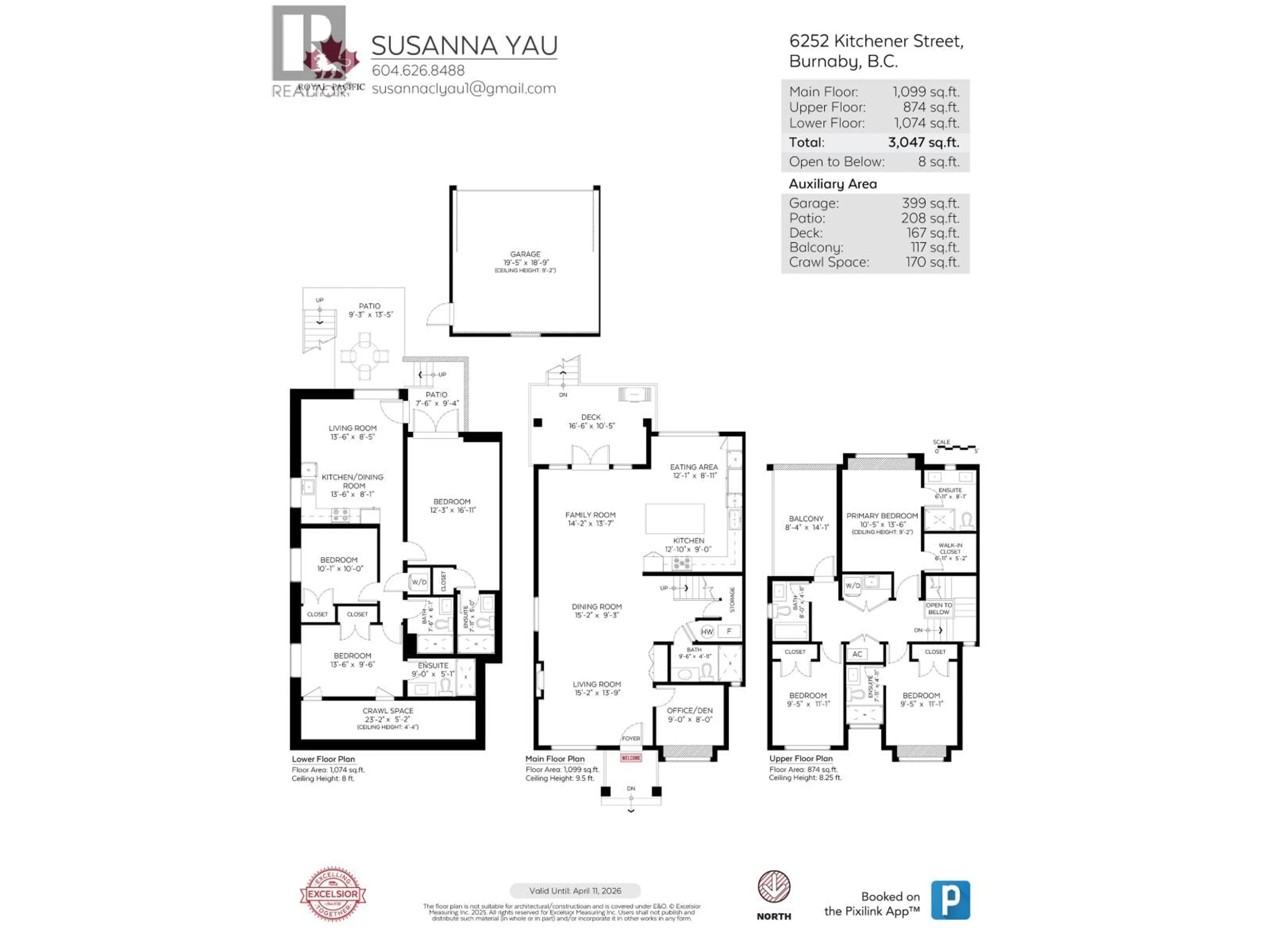 Floor plan for 6252 KITCHENER STREET, Burnaby British Columbia V5B2J4