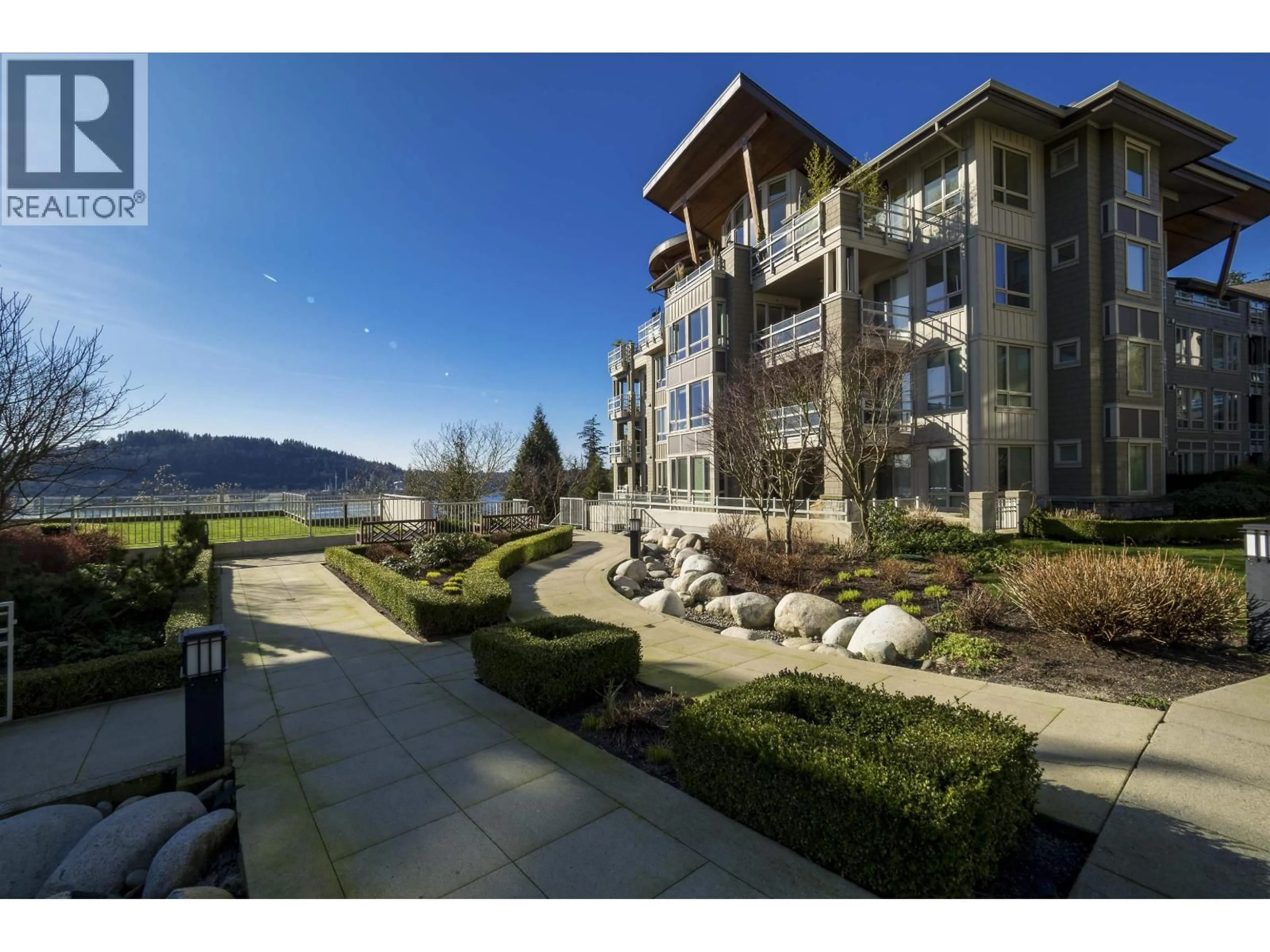 Patio, water/lake/river/ocean view for 317 - 580 RAVEN WOODS DRIVE, North Vancouver British Columbia V7G2T2