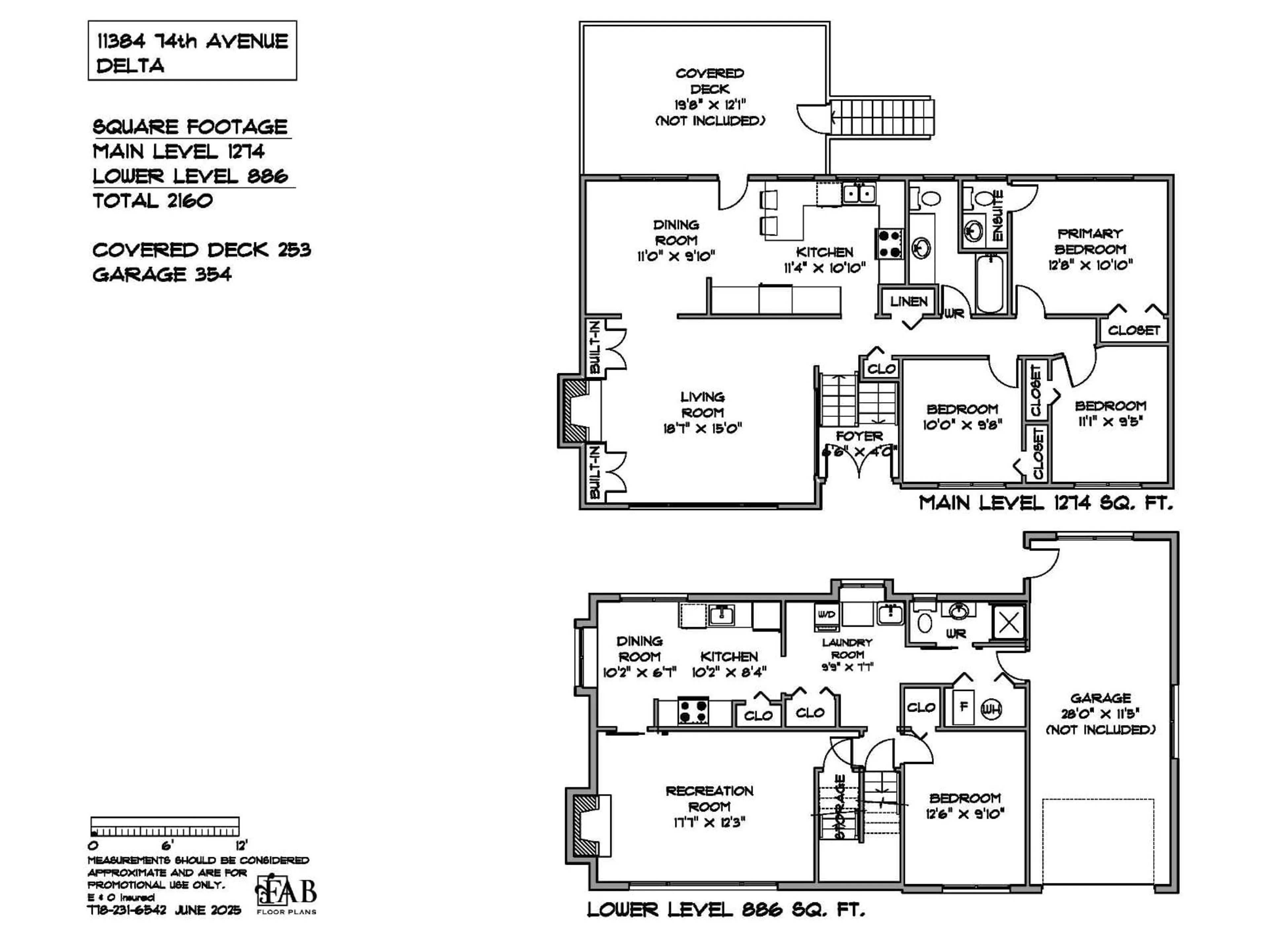 Floor plan for 11384 74, Delta British Columbia V4C1E1