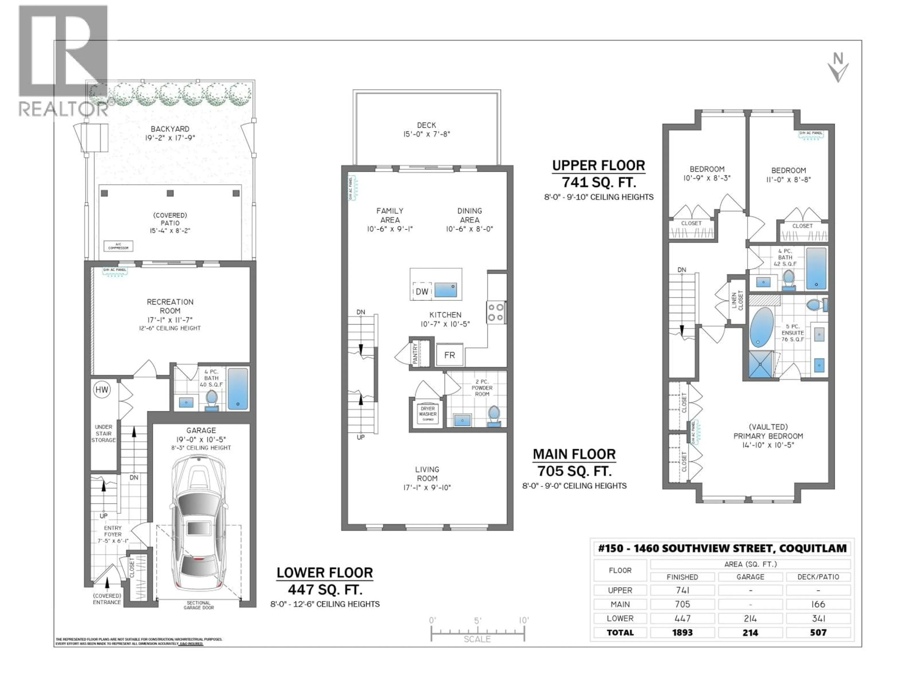 Floor plan for 150 - 1460 SOUTHVIEW STREET, Coquitlam British Columbia V3E0G6