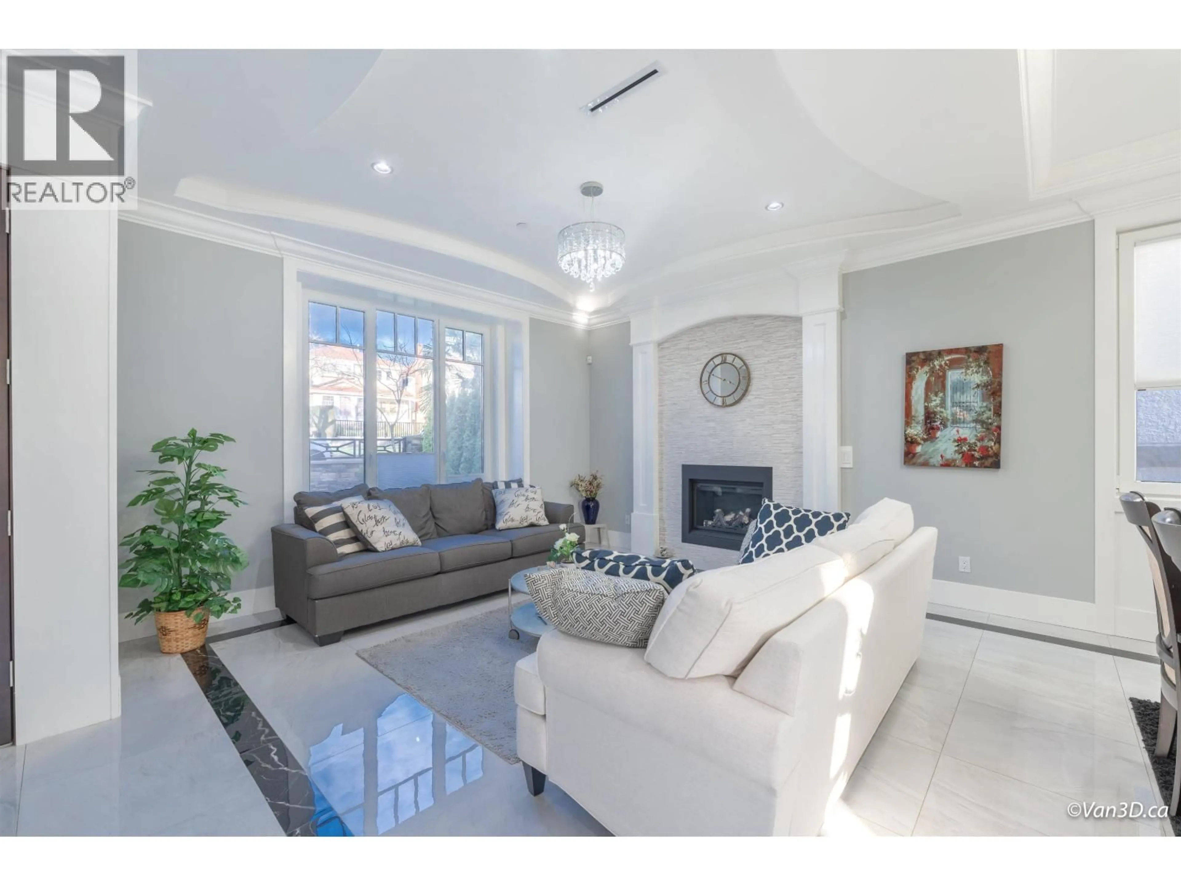 Living room with furniture, ceramic/tile floor for 146 40TH AVENUE, Vancouver British Columbia V5Y2R2