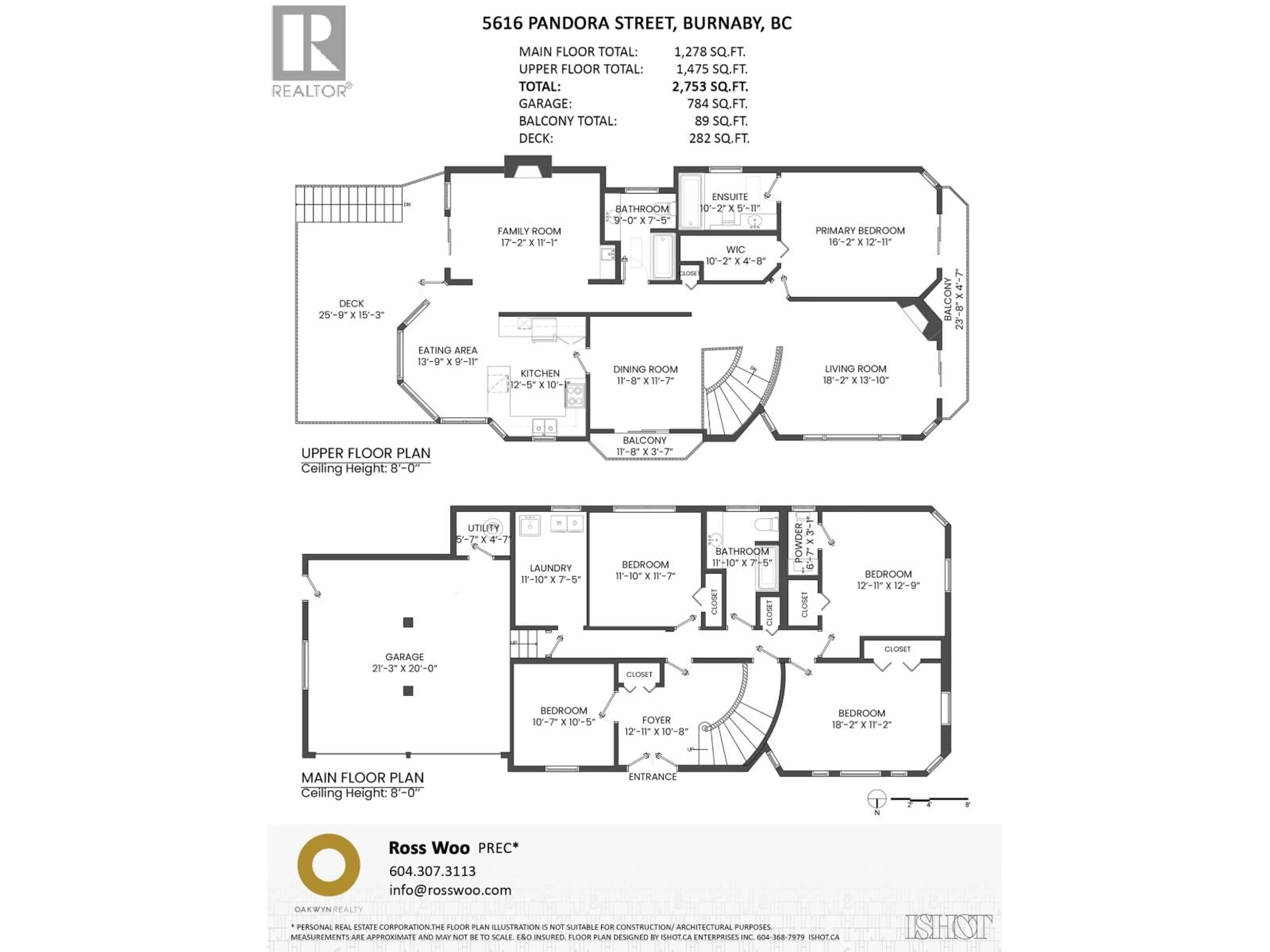 Floor plan for 5616 PANDORA STREET, Burnaby British Columbia V5B4Y6