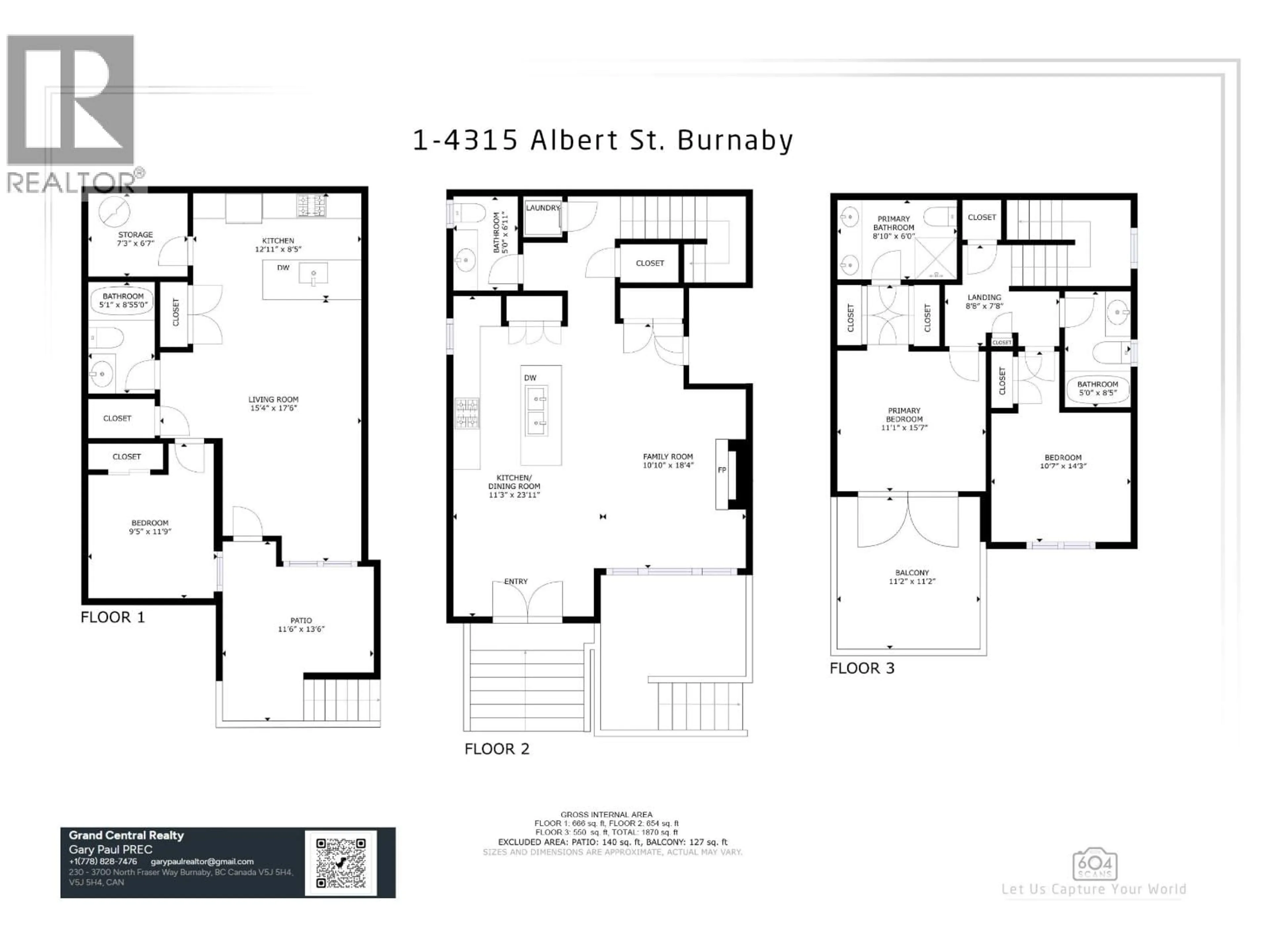 Floor plan for 1 - 4315 ALBERT STREET, Burnaby British Columbia V5C2E9