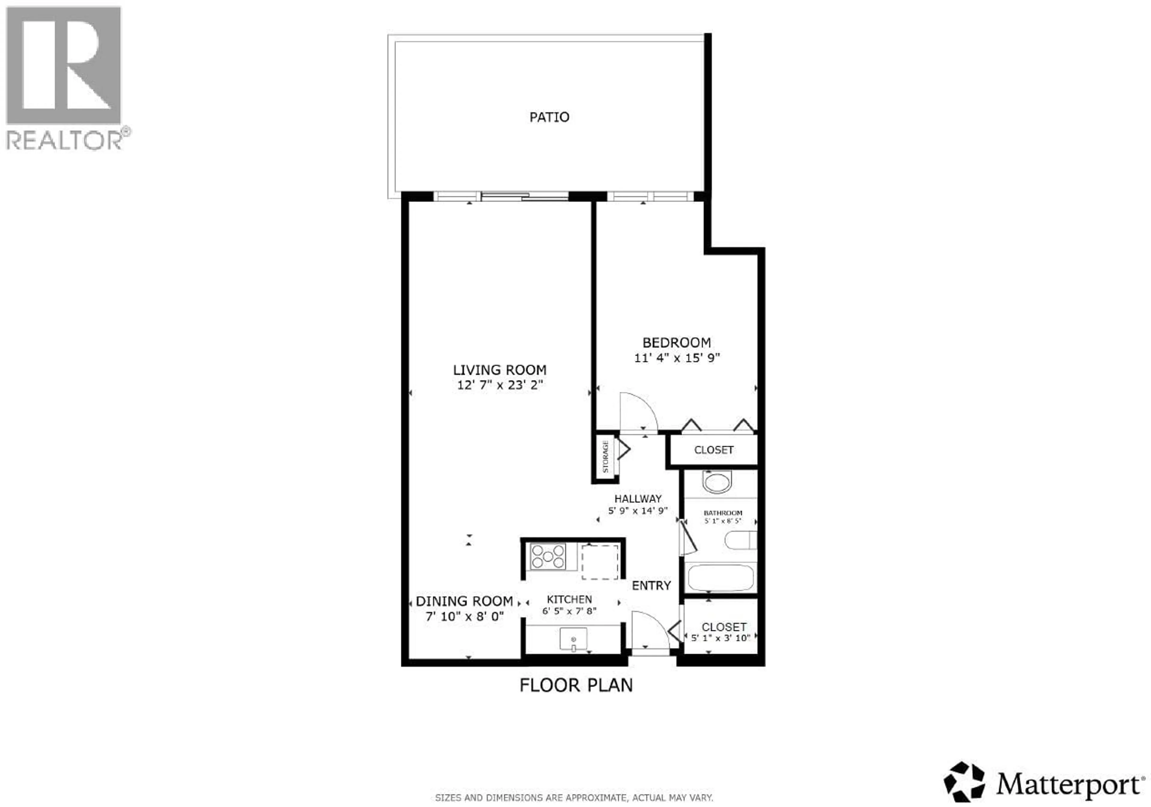 Floor plan for 202 - 410 AGNES STREET, New Westminster British Columbia V3L1G1