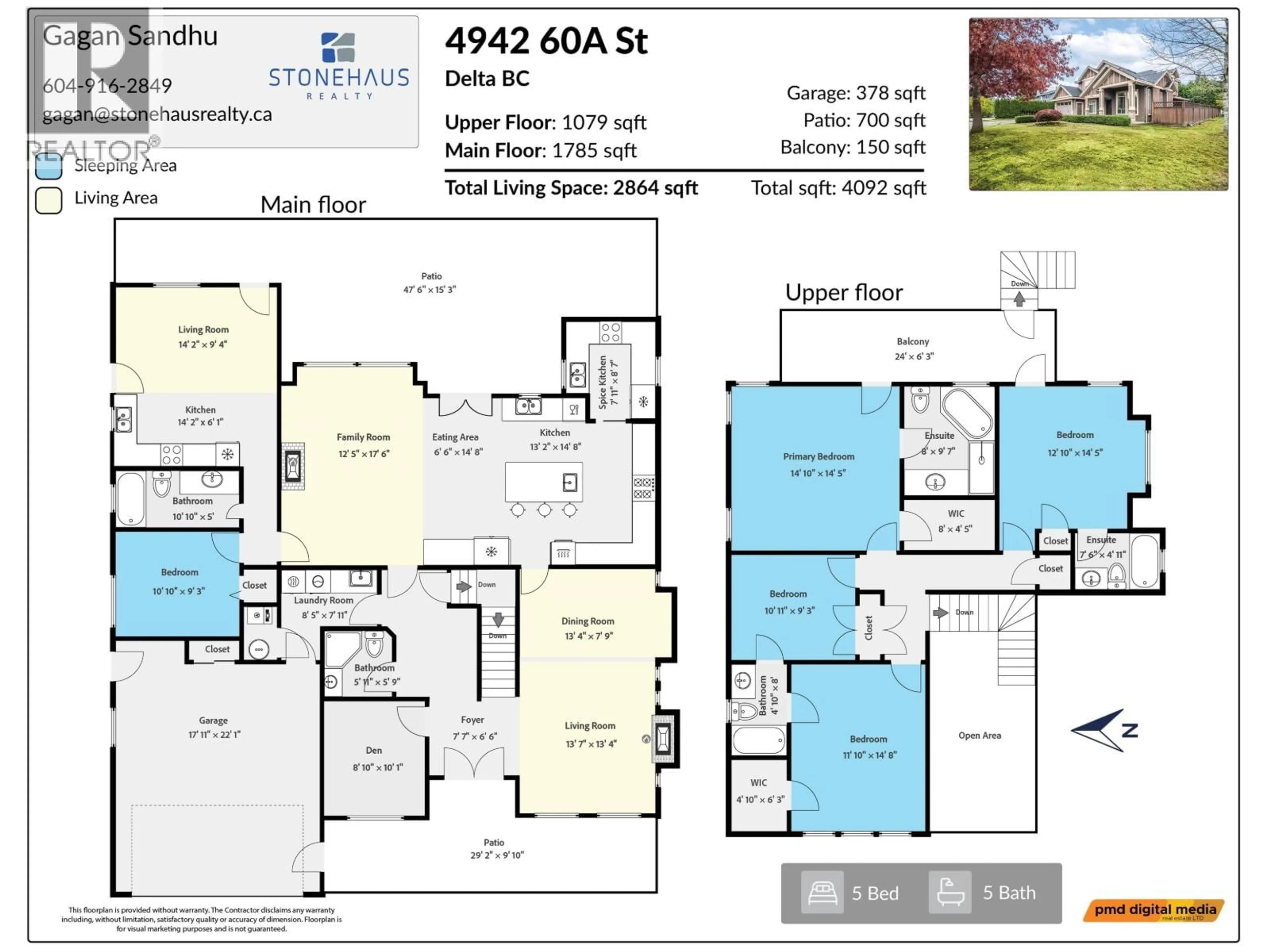 Floor plan for 4942 60A STREET, Delta British Columbia V4K3K5