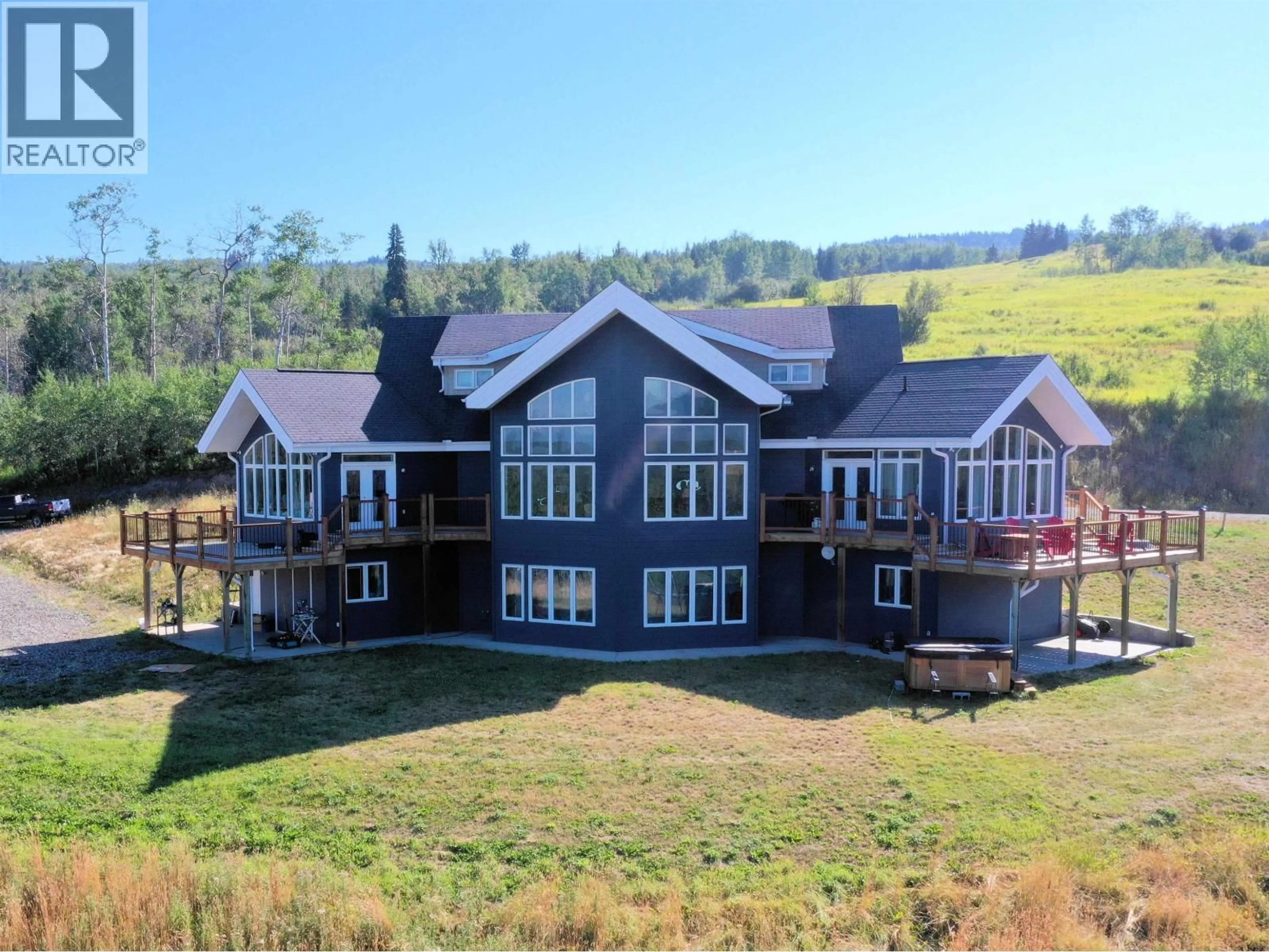 A pic from outside/outdoor area/front of a property/back of a property/a pic from drone, building for 8020 HISLOP ROAD, Telkwa British Columbia V0J2X1