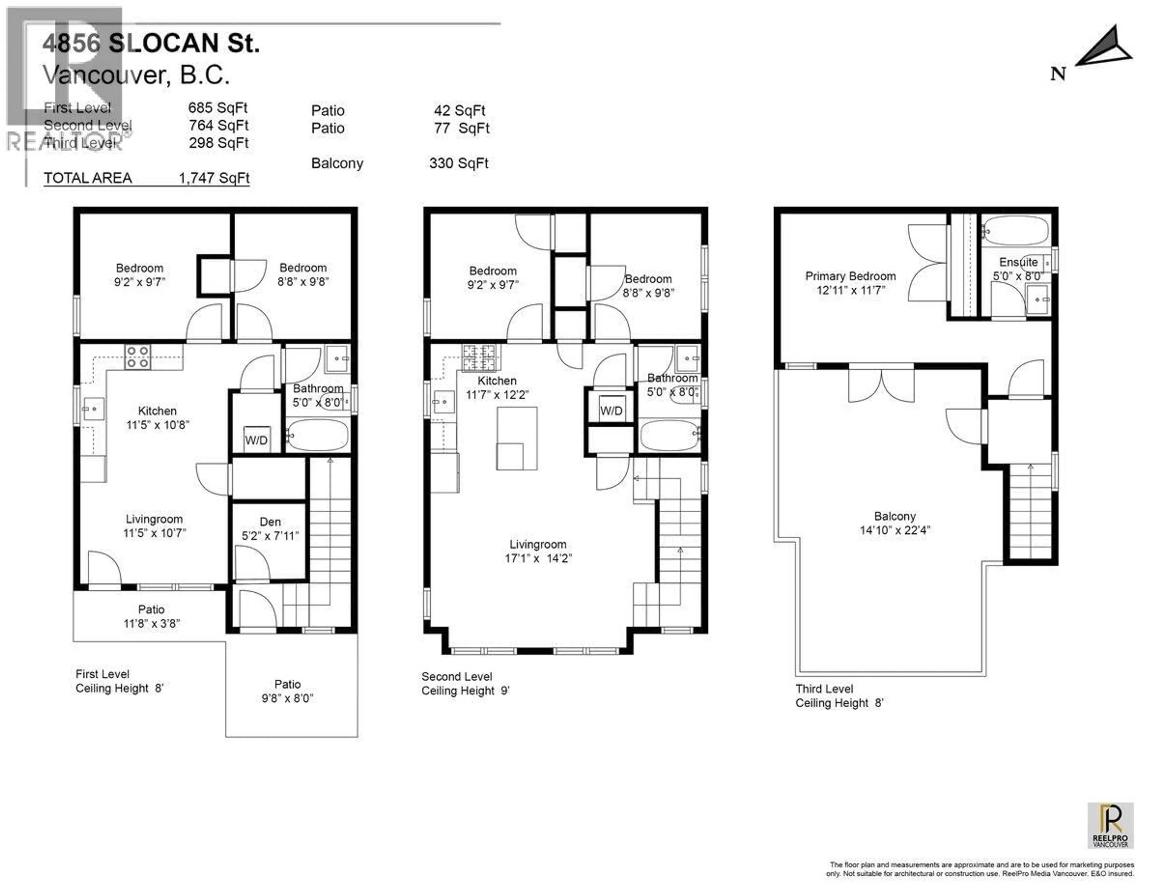 Floor plan for 4856 SLOCAN STREET, Vancouver British Columbia V5R2A3