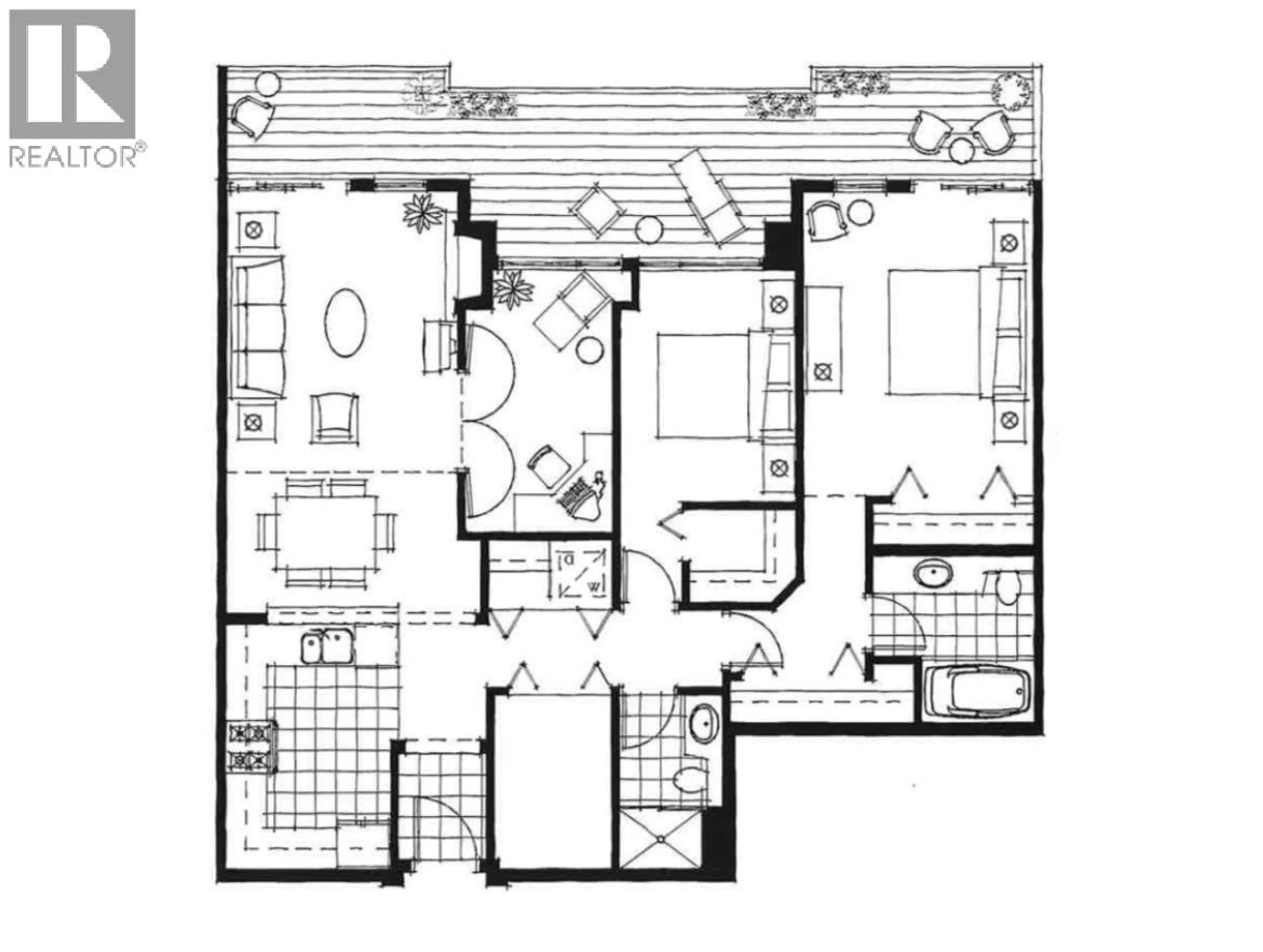Floor plan for 402 - 2175 SALAL DRIVE, Vancouver British Columbia V6K4V2