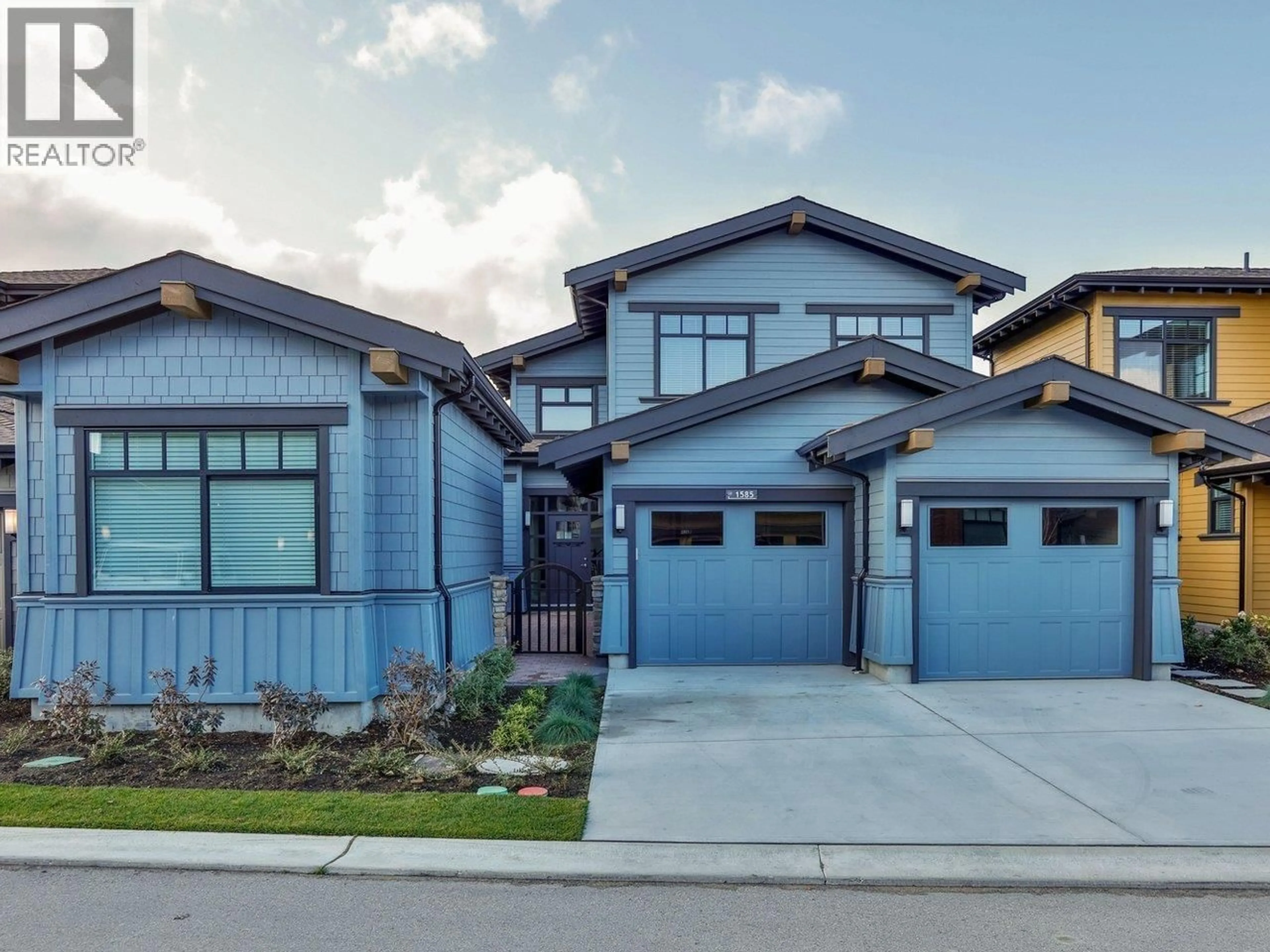 Home with brick exterior material, street for 1585 PINE SPRINGS LANE, Delta British Columbia V4M0A7