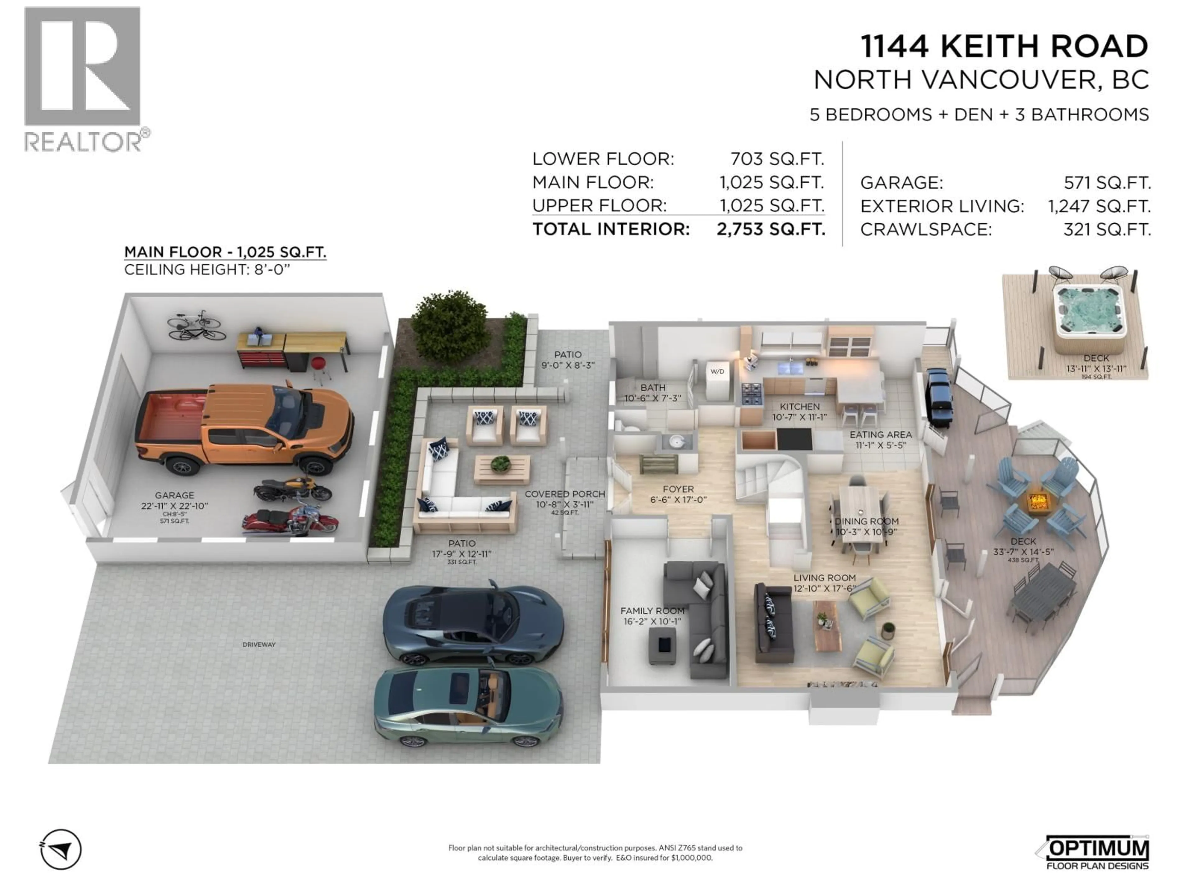 Floor plan for 1144 KEITH ROAD, North Vancouver British Columbia V7P1Y7