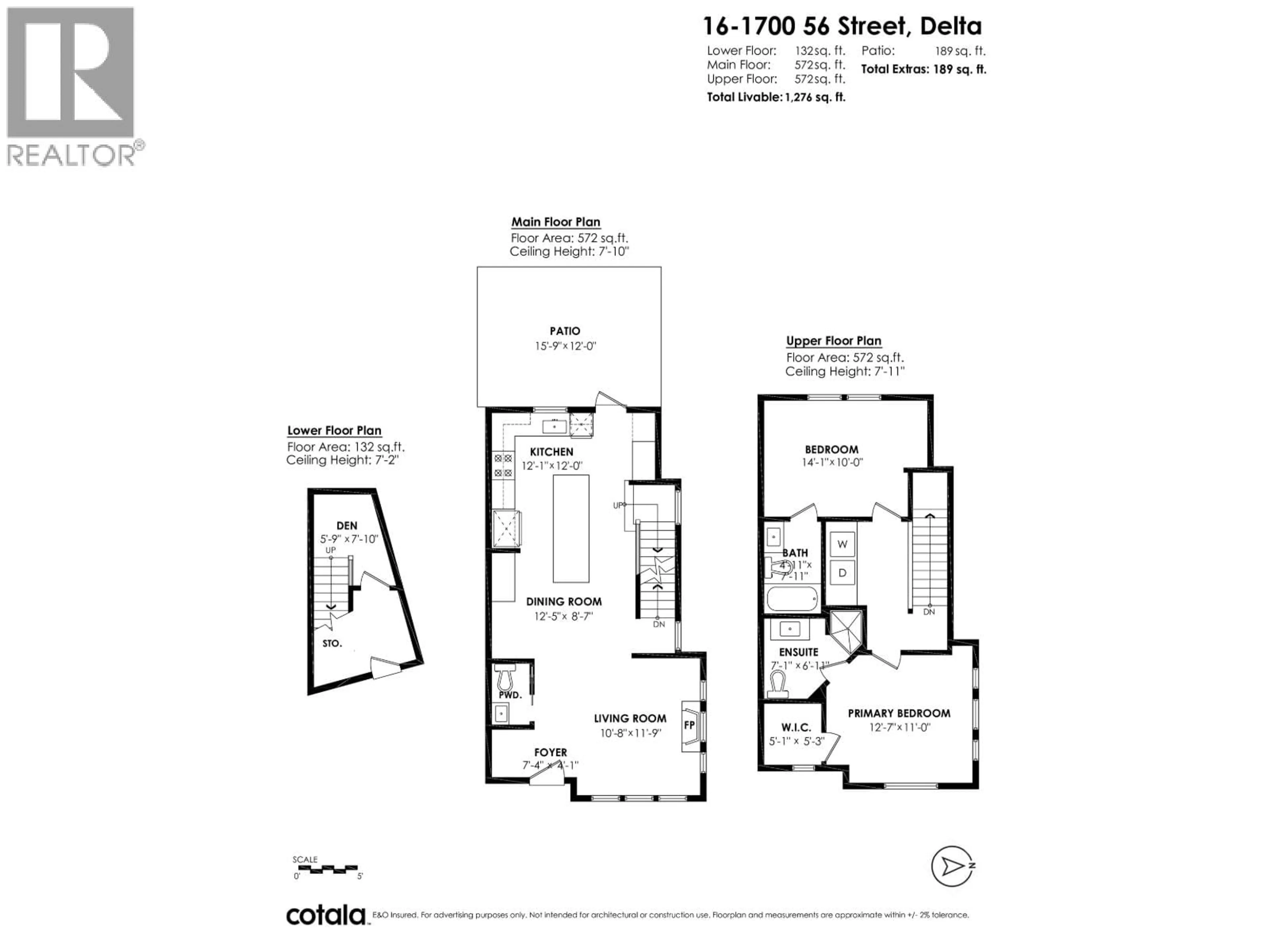 Floor plan for 16 - 1700 56 STREET, Delta British Columbia V4L2N4