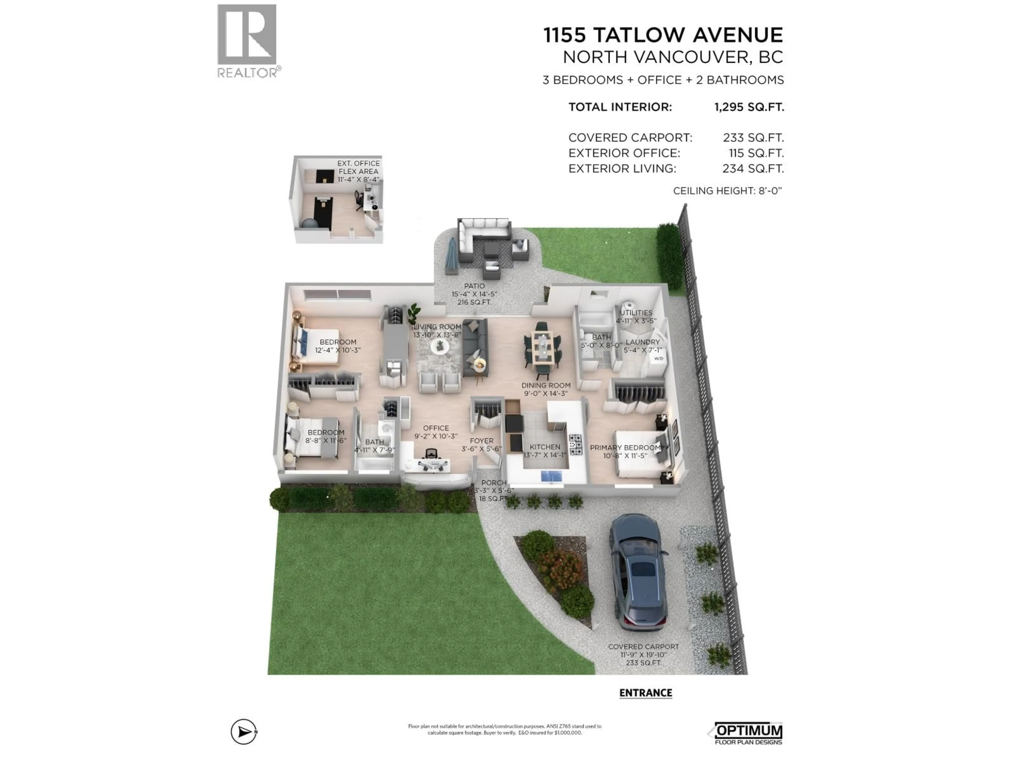Floor plan for 1155 TATLOW AVENUE, North Vancouver British Columbia V7P2Z4