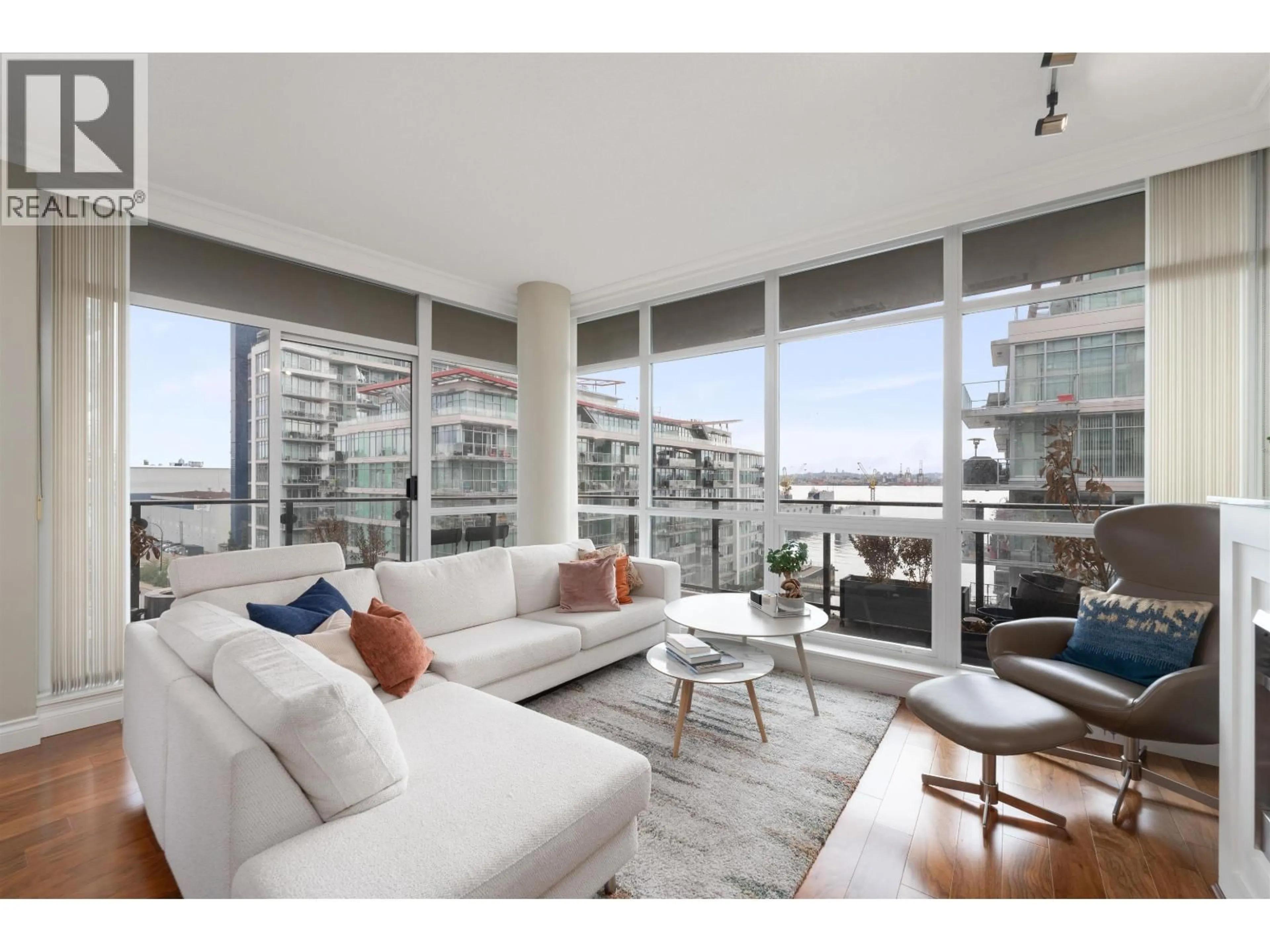 Living room with furniture, unknown for 804 - 162 VICTORY SHIP WAY, North Vancouver British Columbia V7L0B4