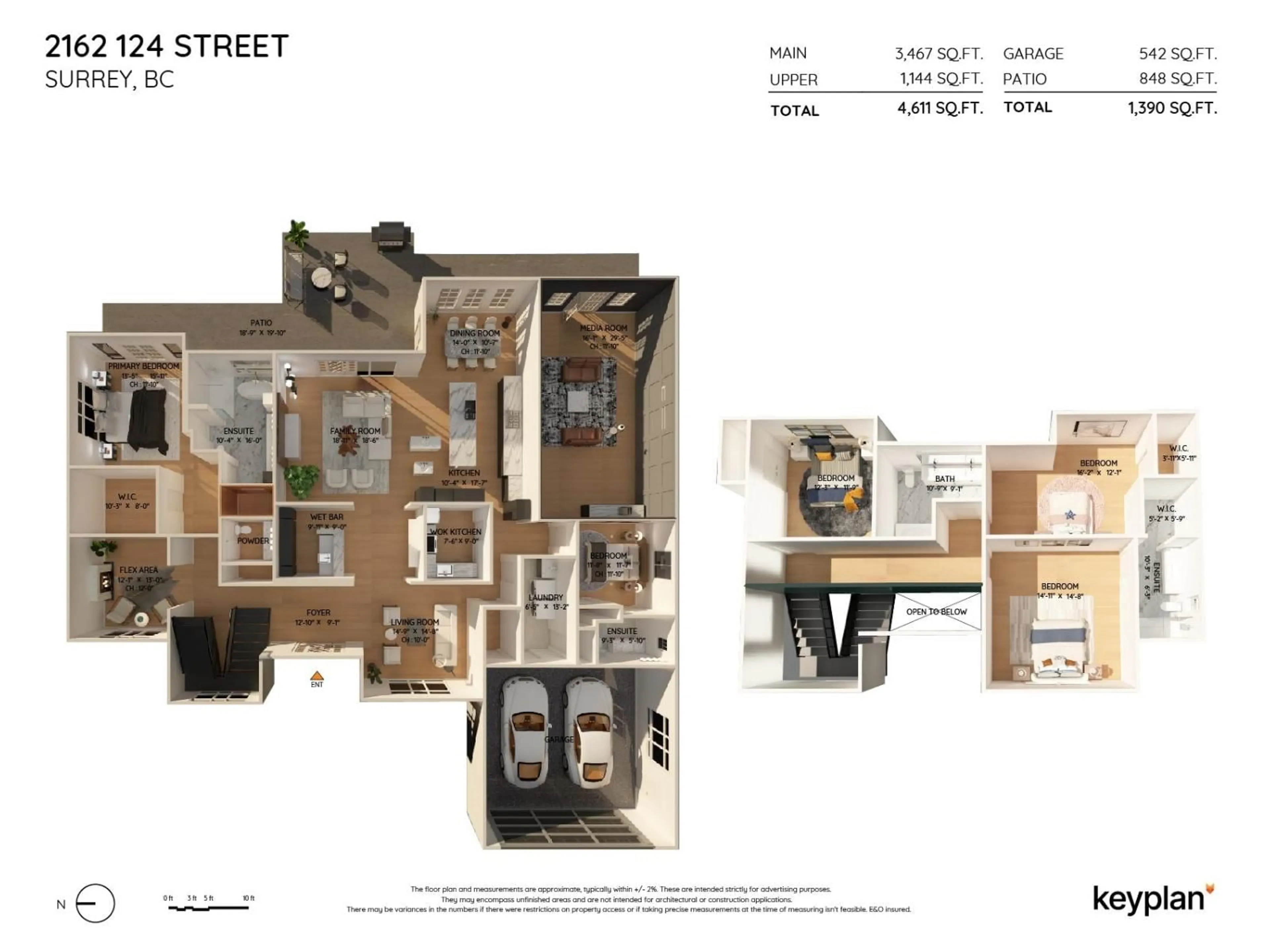 Floor plan for 2162 124, Surrey British Columbia V4A3M5