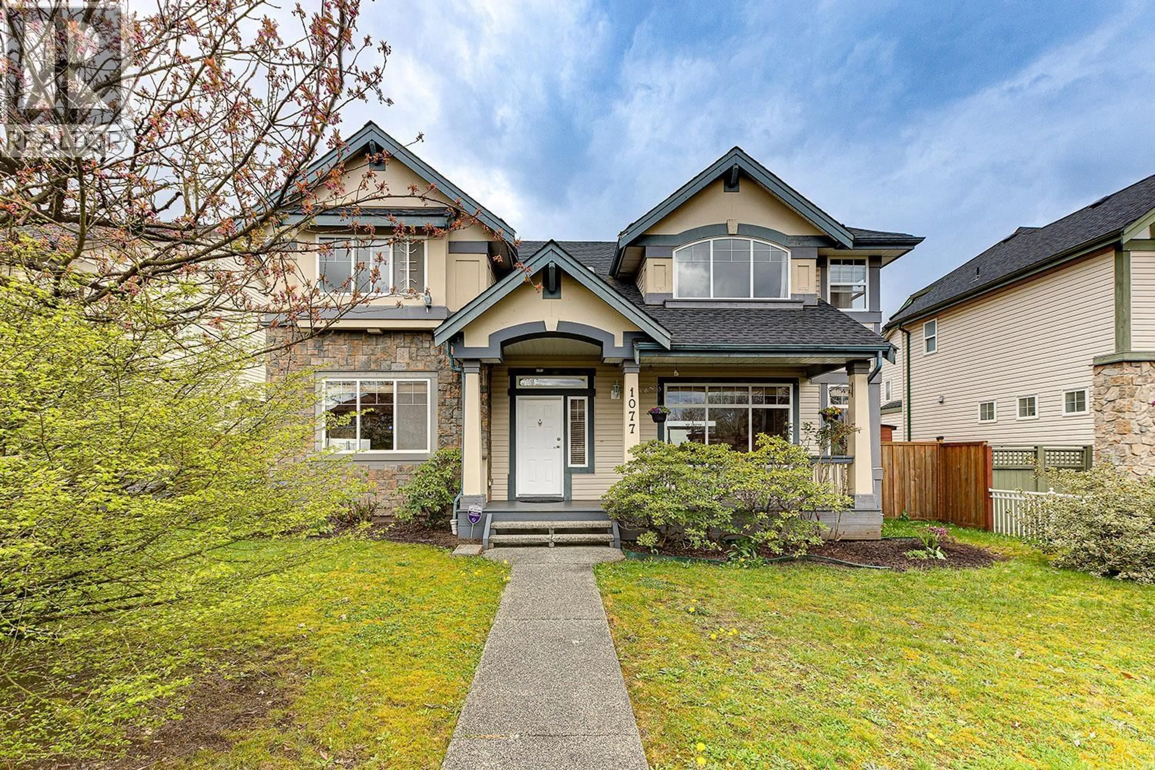 Home with brick exterior material, street for 1077 RIVERSIDE DRIVE, Port Coquitlam British Columbia V3B8A7