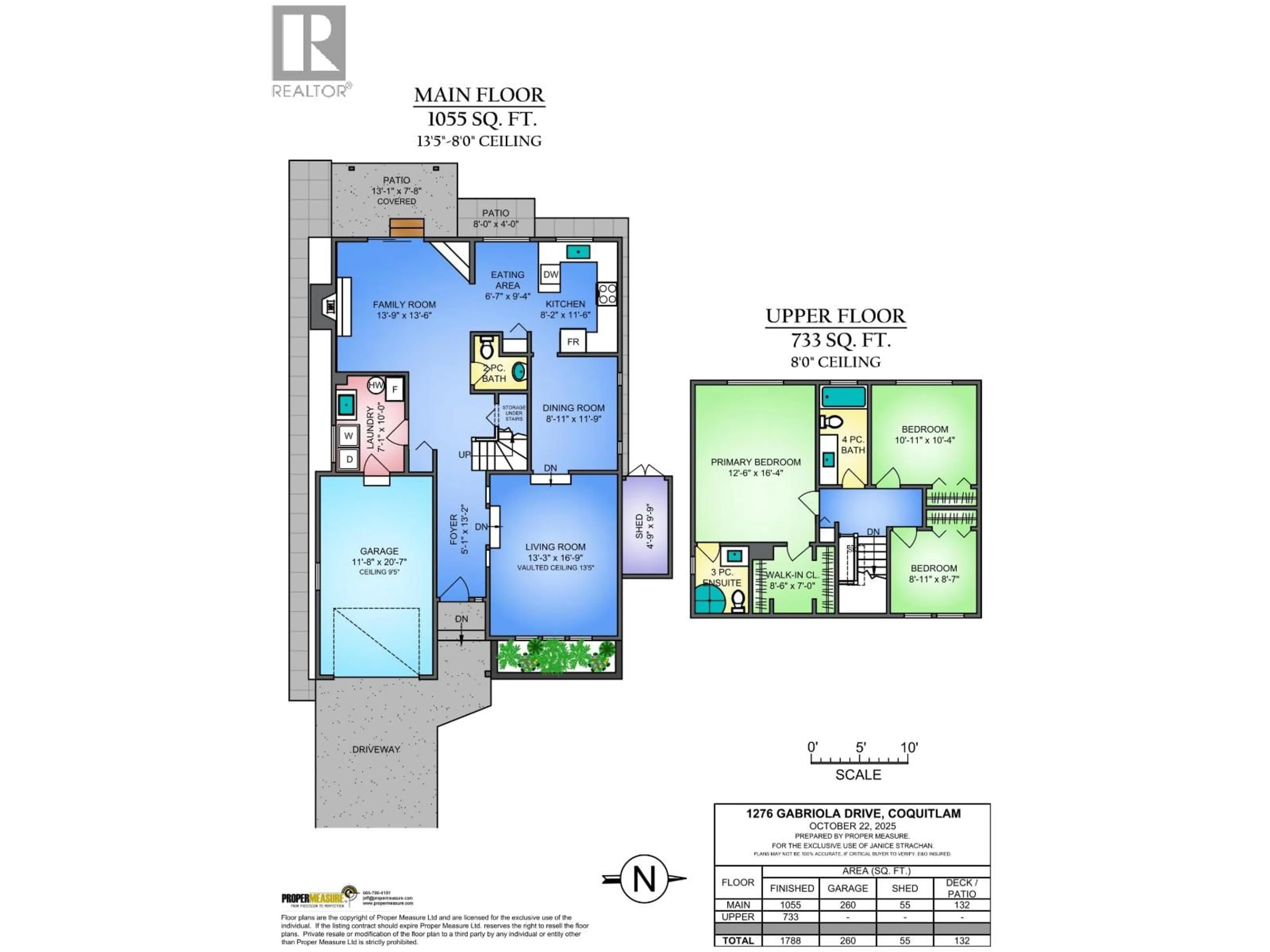 Floor plan for 1276 GABRIOLA DRIVE, Coquitlam British Columbia V3E1P5