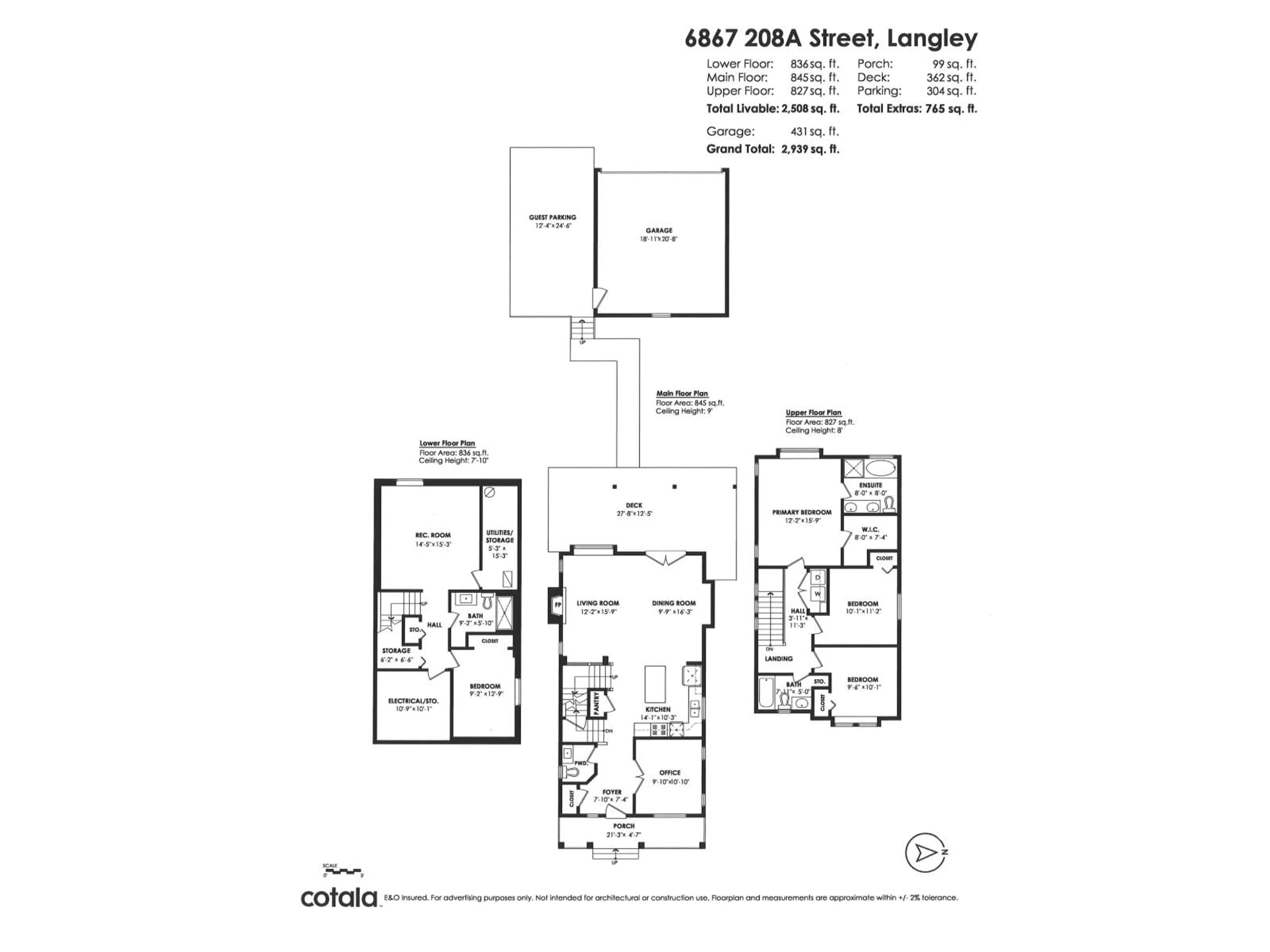Floor plan for 6867 208A, Langley British Columbia V2Y0G2