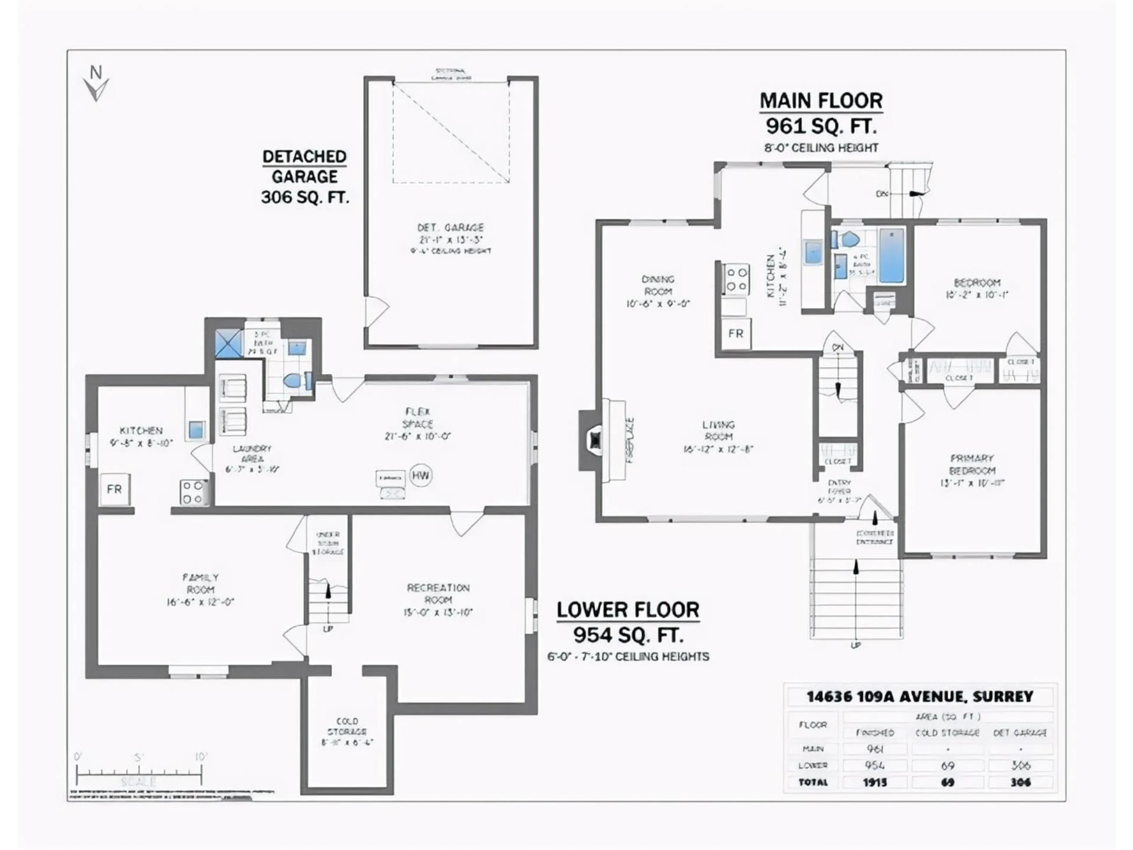 Floor plan for 14636 109A, Surrey British Columbia V3R1Y8