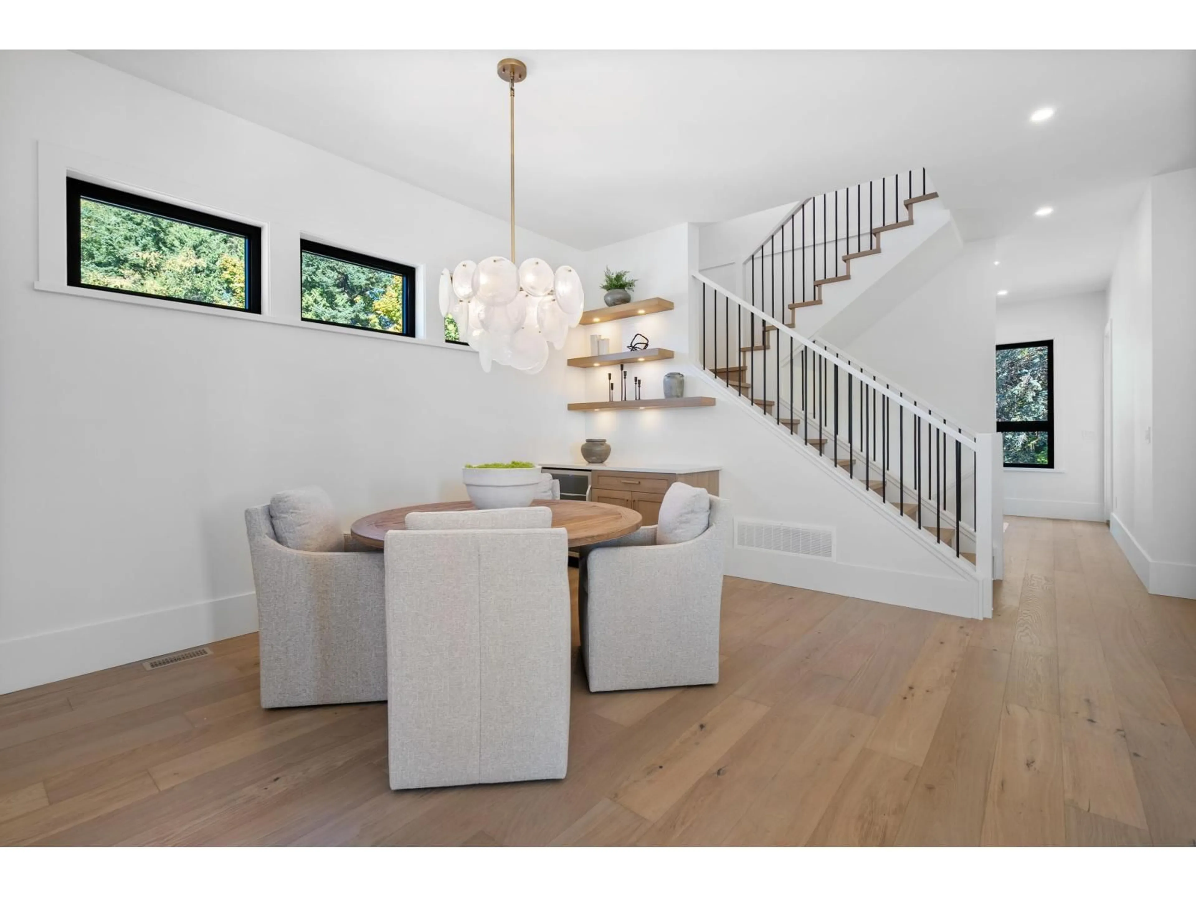 Dining room, wood/laminate floor for 16243 10, Surrey British Columbia V4A1A9