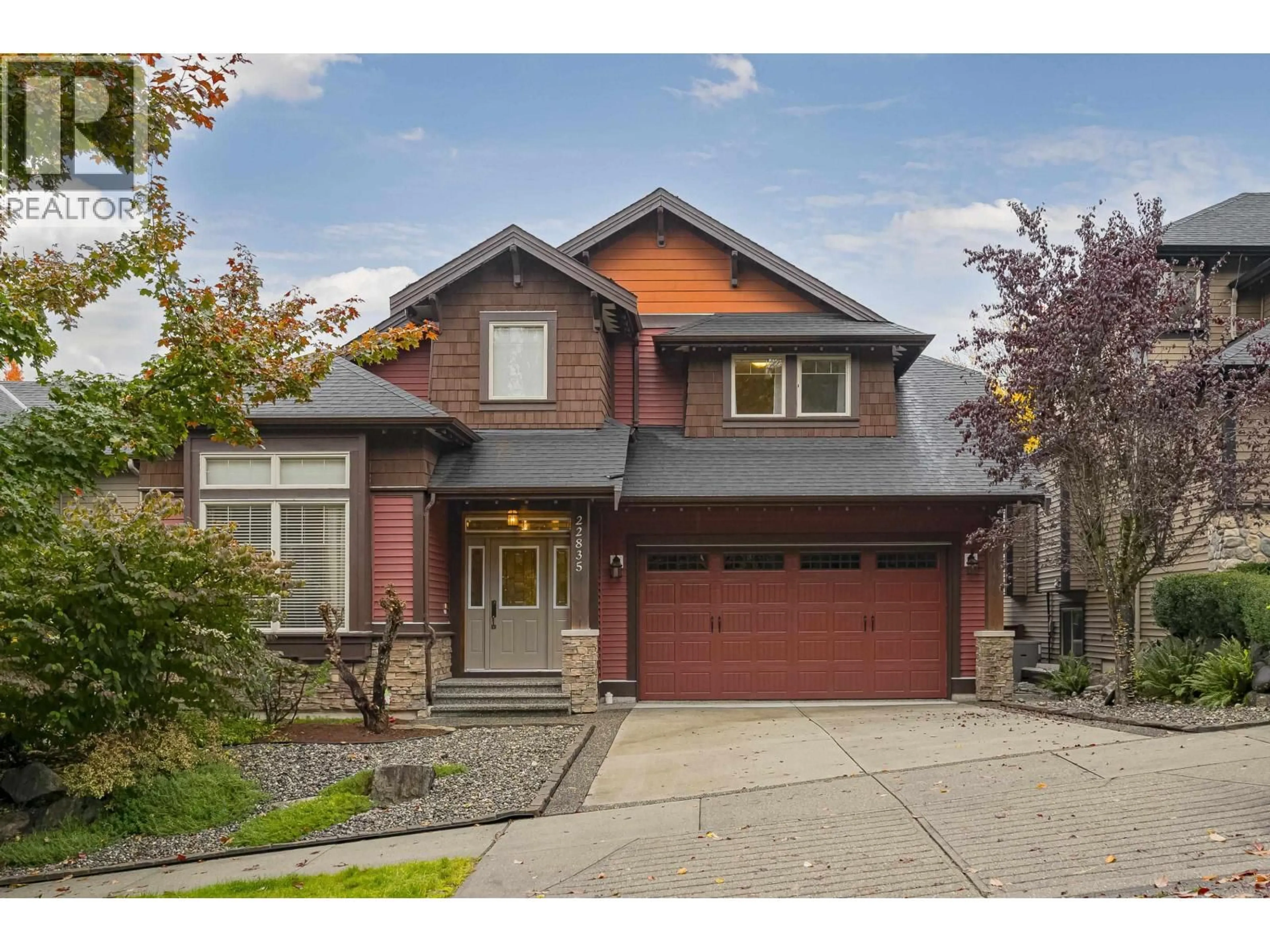 Home with vinyl exterior material, street for 22835 DOCKSTEADER CIRCLE, Maple Ridge British Columbia V4R0B1